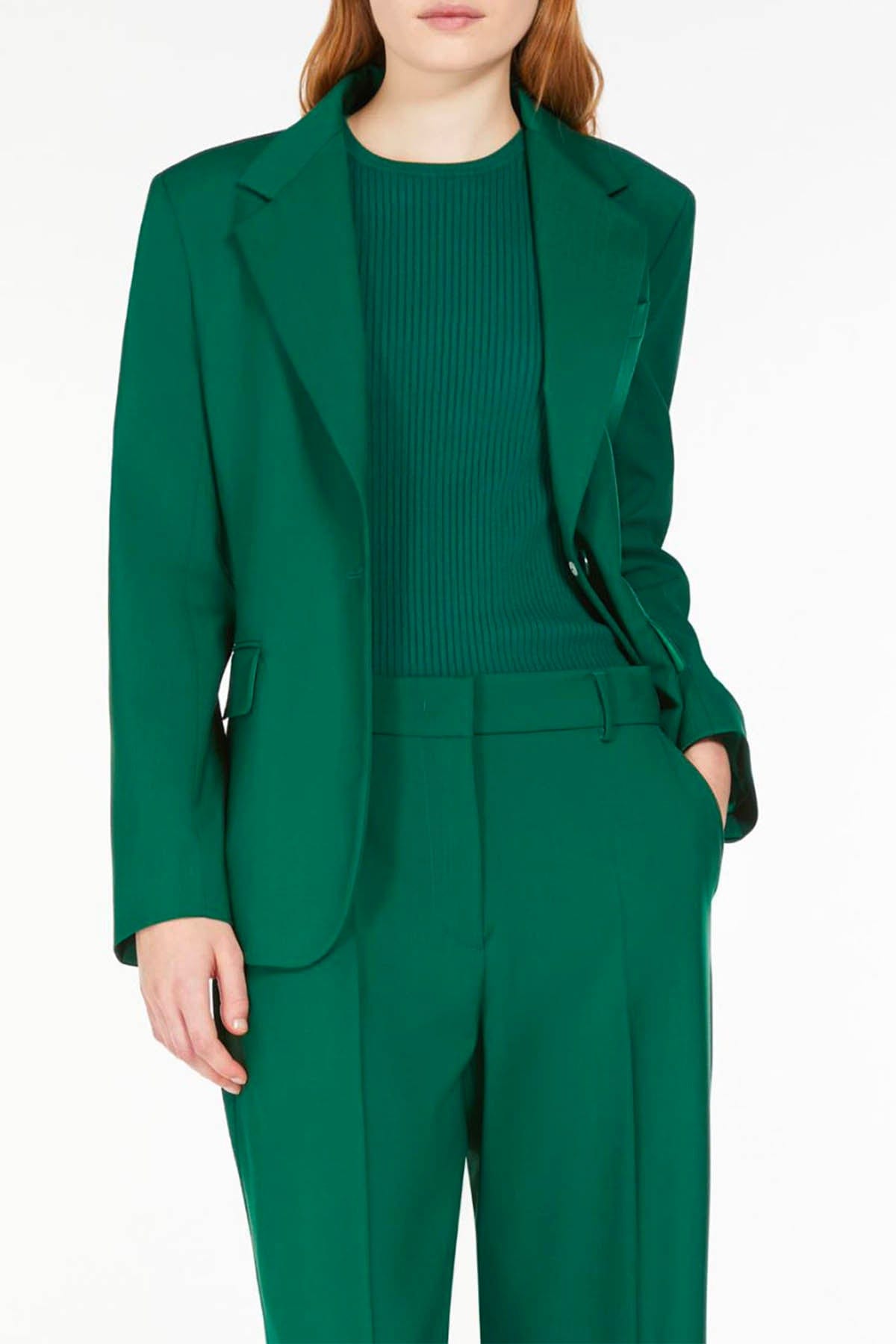 MAXMARA'S BRANDS GIACCA  VERDE BASILICO / 34 Giacca Verde Donna Weekend Max Mara Lamine