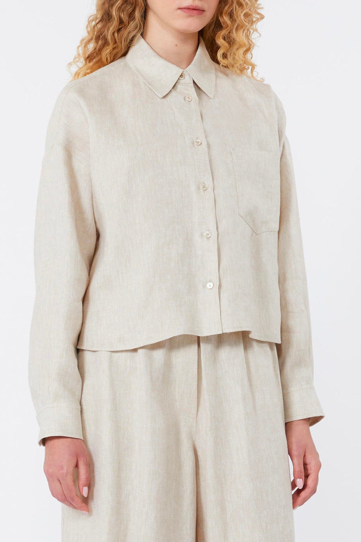 MAXMARA'S BRANDS GIACCA  GREIGE / 34 Camicia in lino donna Weekend Max Mara Wkdcapo