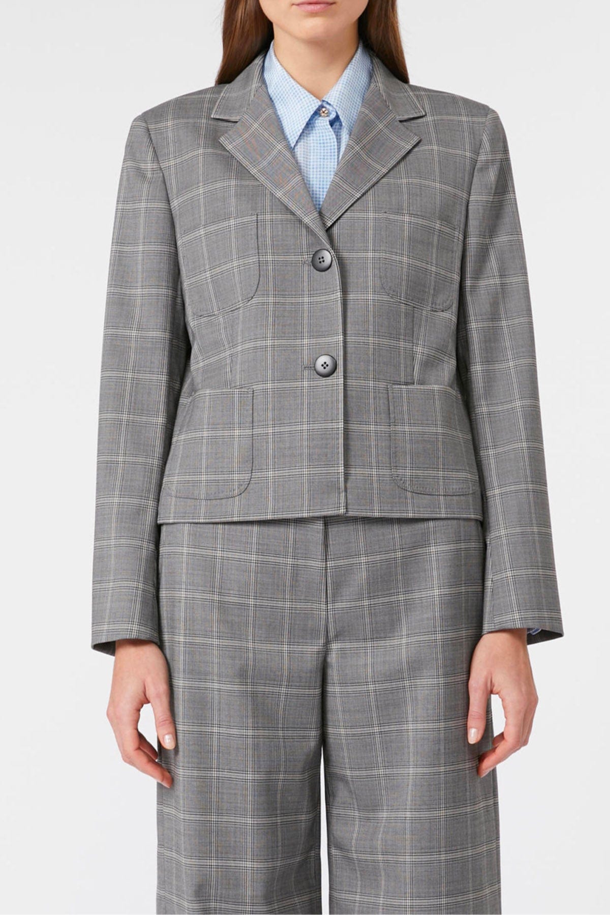 MAXMARA'S BRANDS GIACCA  GRIGIO / 34 Blazar in misto lana donna Studio Max Mara Manto