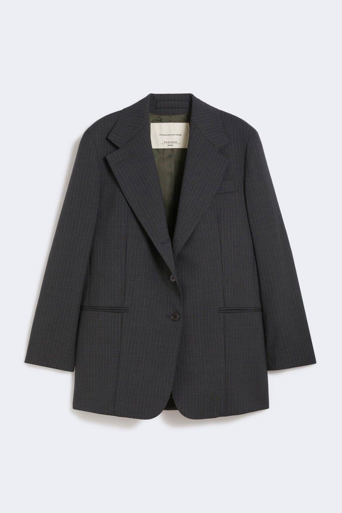 MAXMARA'S BRANDS GIACCA  GRIGIO GESSATO / 34 Giacca grigia gessata donna Max Mara Weekend Edmea