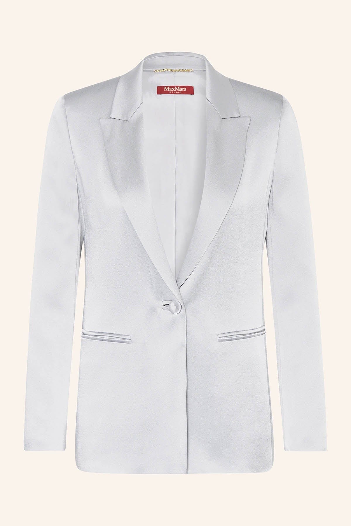 MAXMARA&#39;S BRANDS GIACCA  GRIGIO PLATINO / 34 Giacca Elegante Doppiopetto Donna Max Mara Studio Ebert