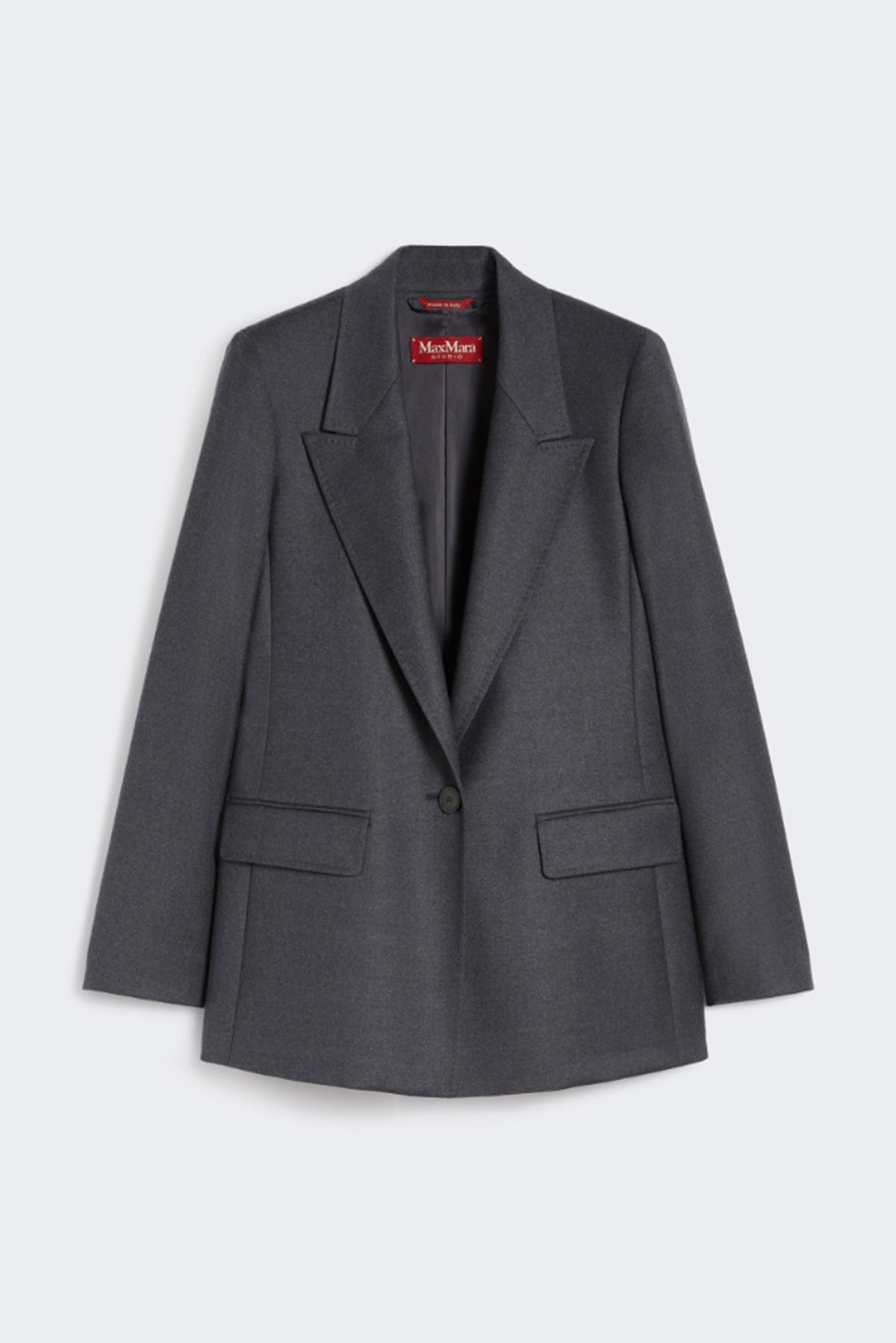 MAXMARA'S BRANDS GIACCA  GRIGIO SCURO / 34 Giacca in lana grigia Max Mara Studio Bolsena