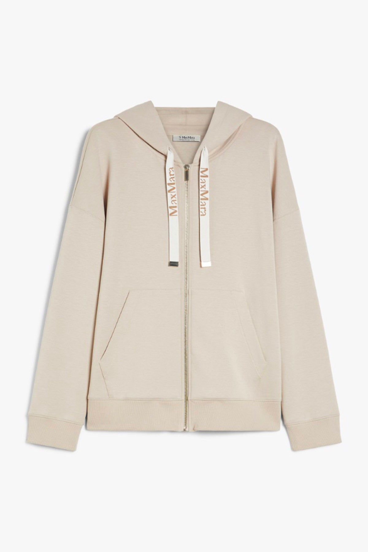 MAXMARA&#39;S BRANDS GIACCA IN JERSEY  BEIGE / XXS Felpa donna cotone &#39;S Max Mara Jour