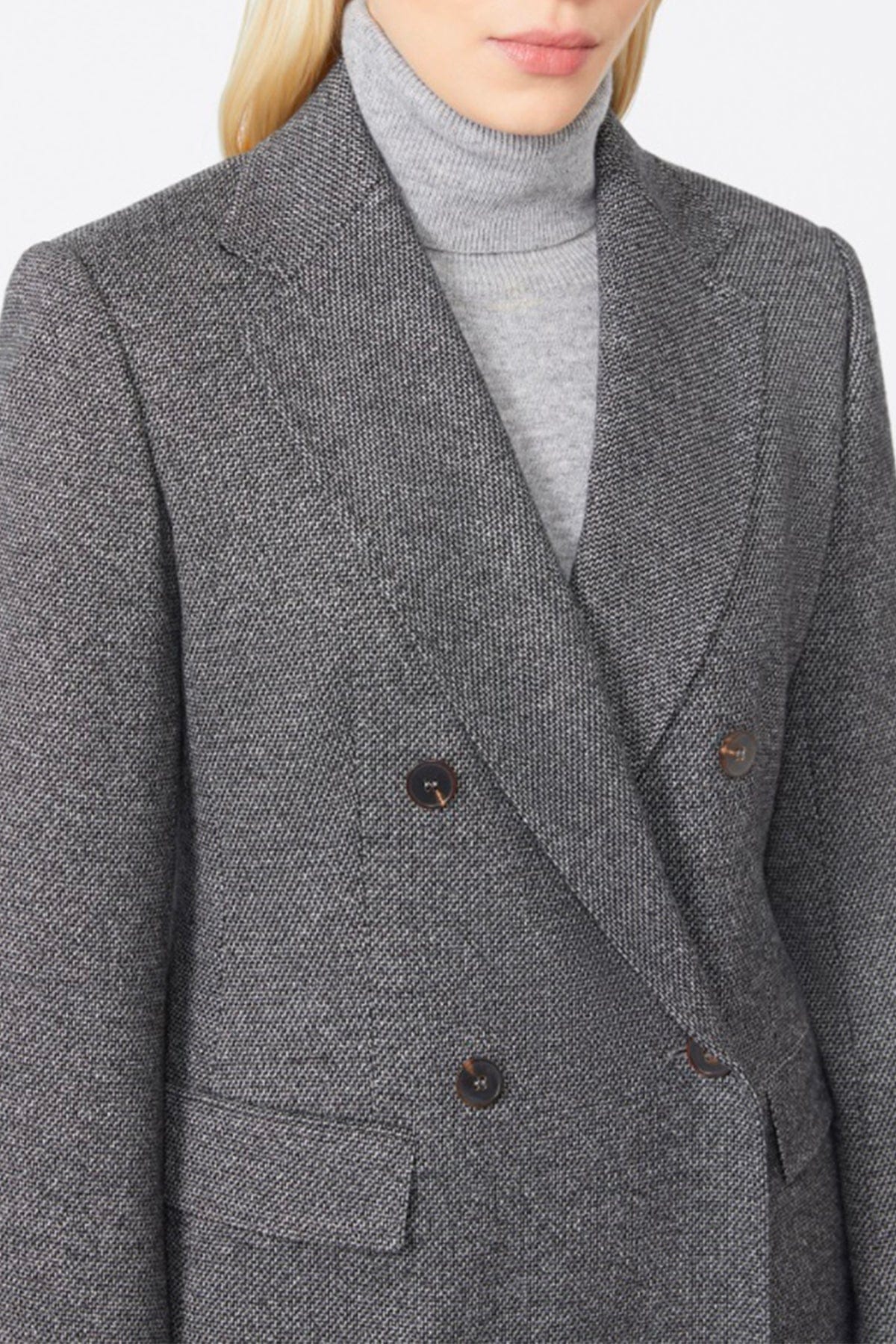 MAXMARA'S BRANDS GIACCA IN JERSEY  GRIGIO / 34 Giacca doppiopetto grigia max Mara Studio Bosh