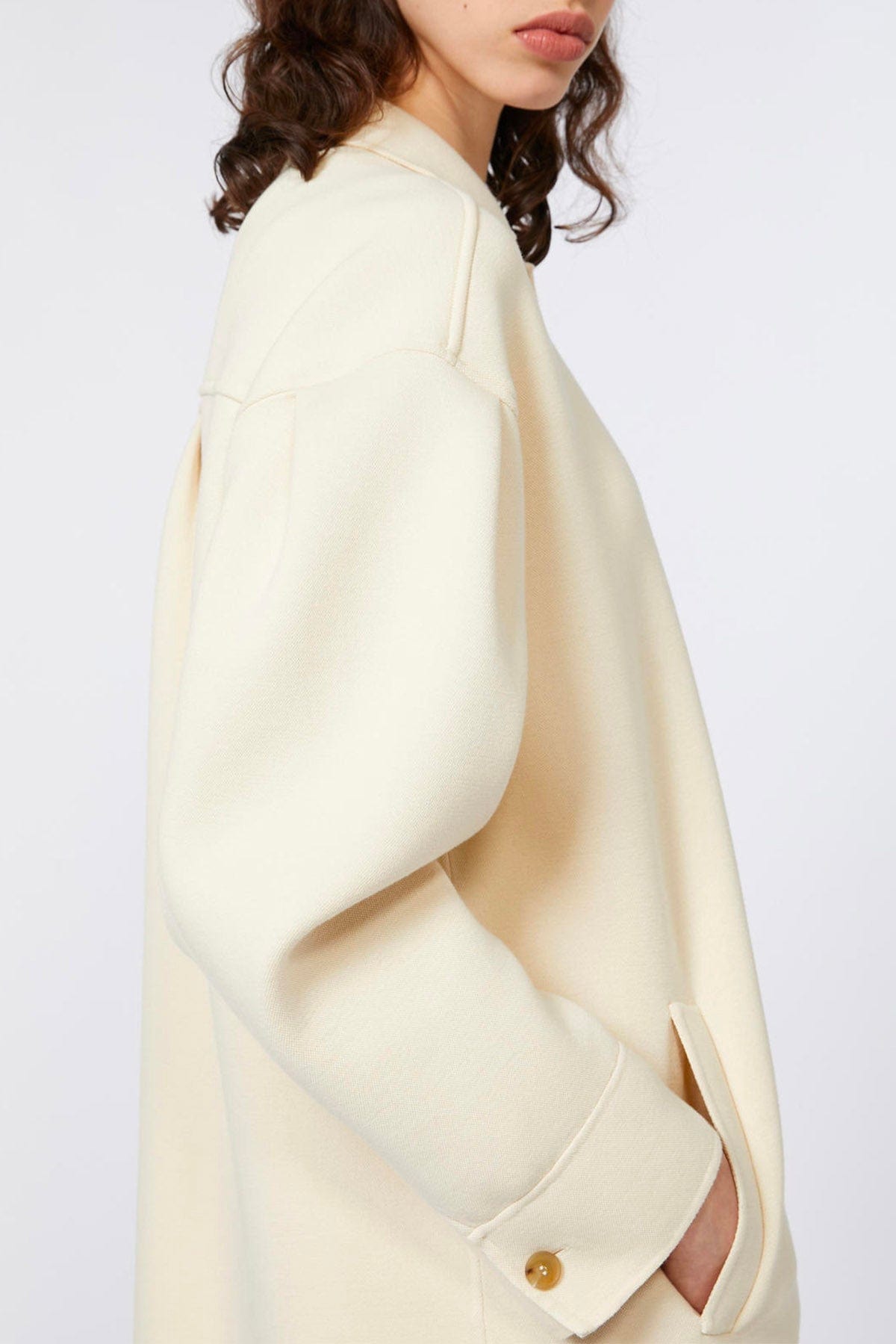 MAXMARA&#39;S BRANDS GIACCA IN JERSEY  Giacca in Jersey bianca donna Max Mara MM