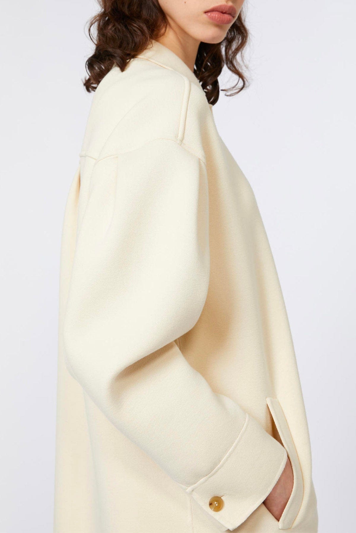 MAXMARA'S BRANDS GIACCA IN JERSEY  BIANCO BURRO / XXS Giacca in Jersey bianca donna Max Mara MM