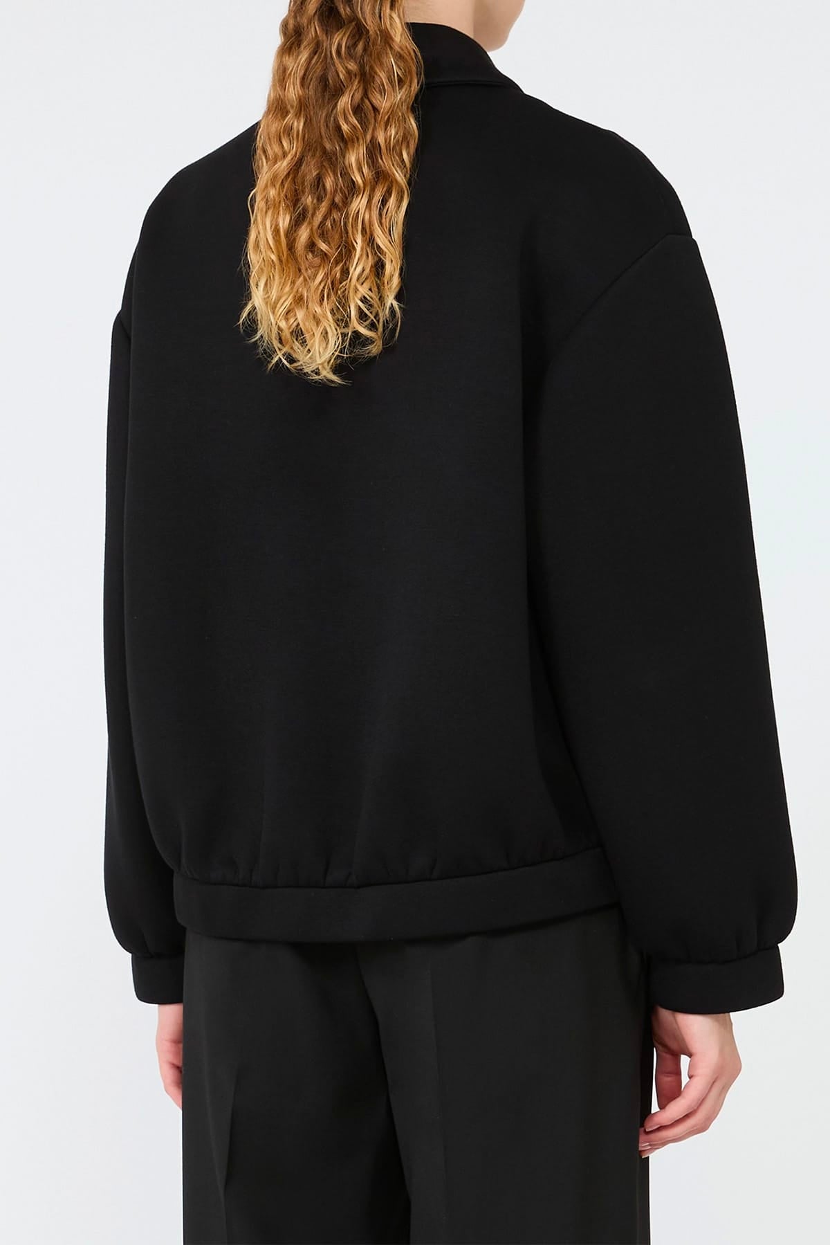 MAXMARA'S BRANDS GIACCA IN JERSEY  Giacca in jersey nera donna Max Mara Weekend Wkdzebra