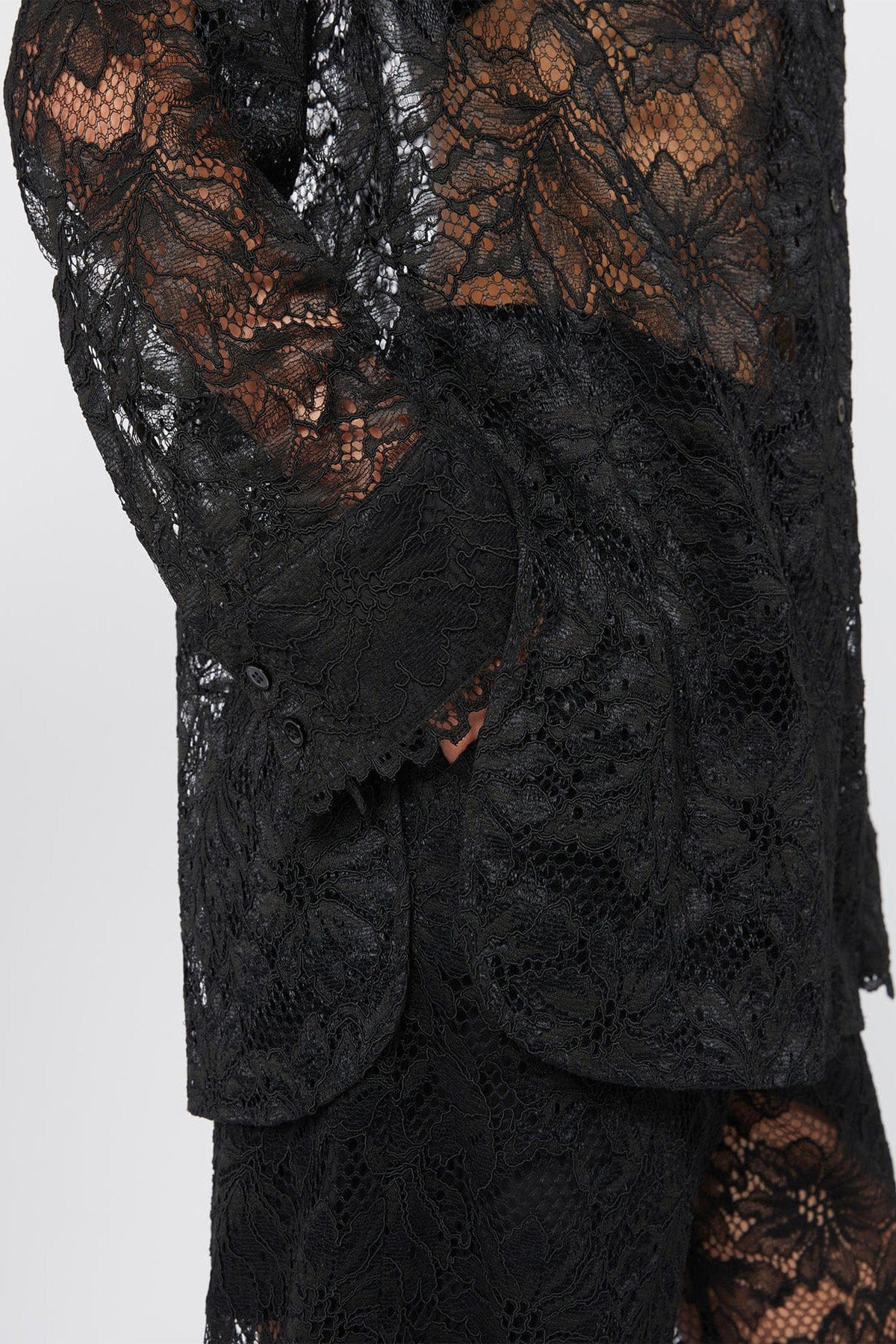 MAXMARA'S BRANDS GIACCA IN JERSEY  Giacca nera donna con pizzo Spxcachi