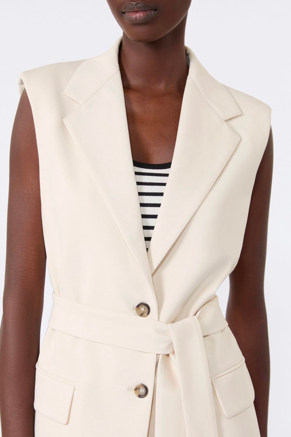 MAXMARA'S BRANDS GIACCA IN JERSEY  Gilet panna donna Max Mara Weekend Wkdfiore