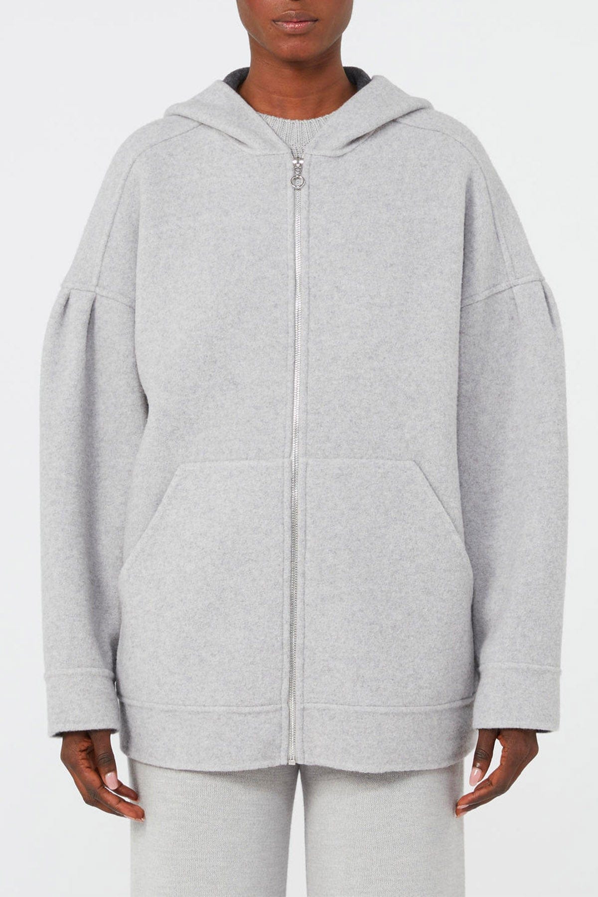 MAXMARA&#39;S BRANDS GIACCA IN JERSEY  GRIGIO CHIARO / XXS Giaccone in Jersey donna Max Mara MM Sottile