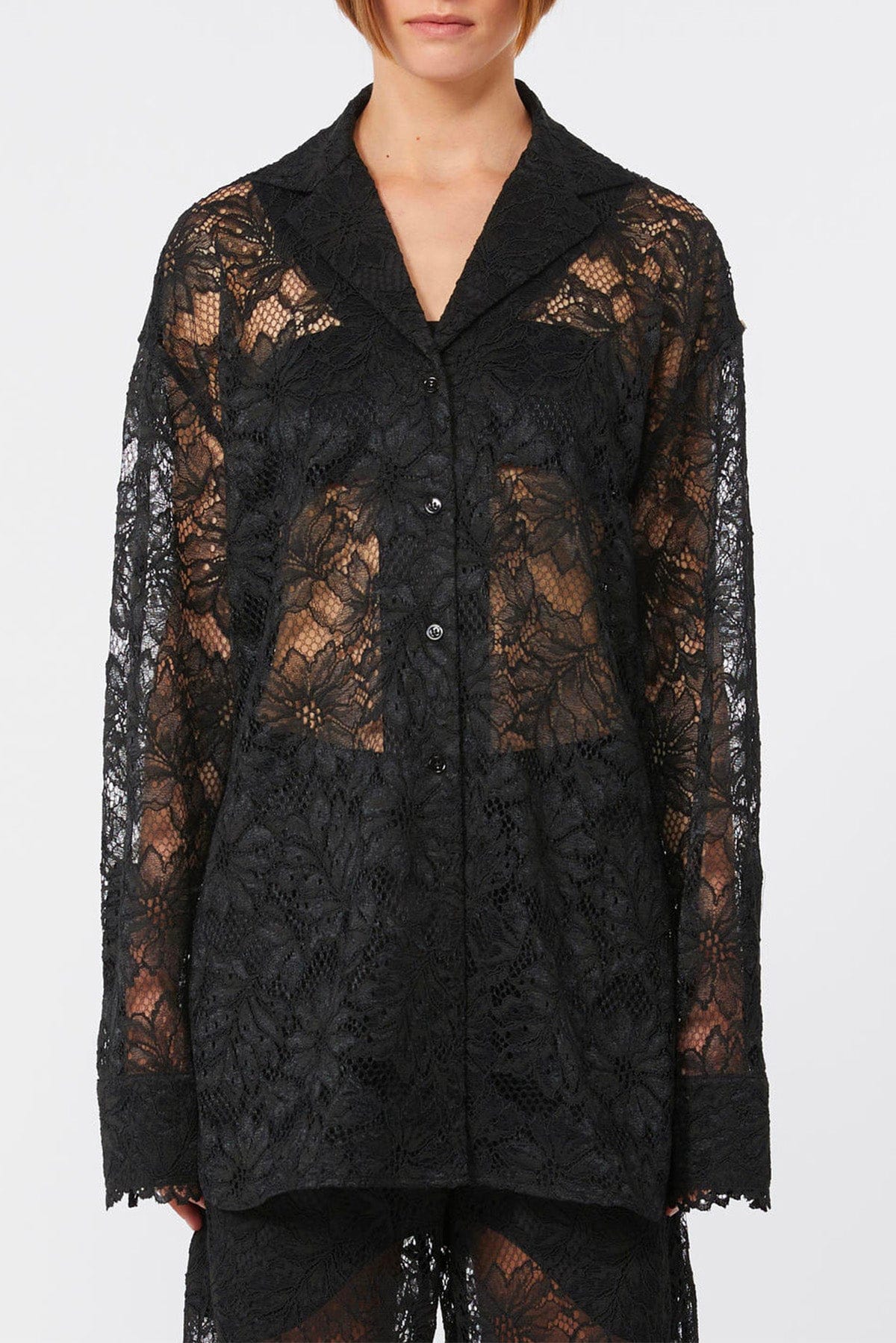 MAXMARA'S BRANDS GIACCA IN JERSEY  NERO / XXS Giacca nera donna con pizzo Spxcachi