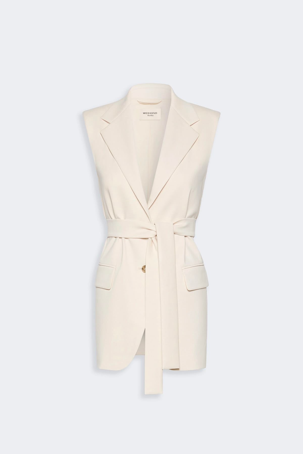 MAXMARA'S BRANDS GIACCA IN JERSEY  PANNA / XXS Gilet panna donna Max Mara Weekend Wkdfiore