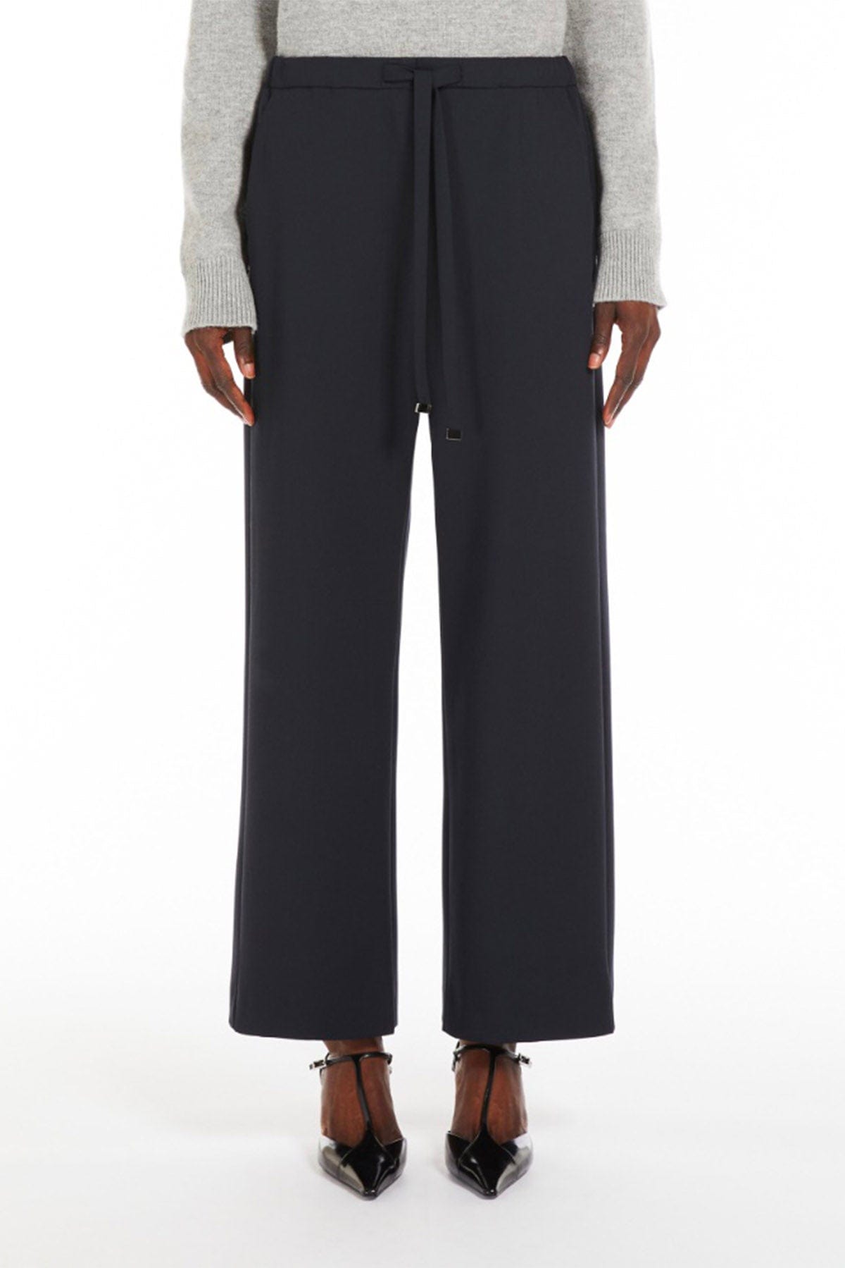 MAXMARA&#39;S BRANDS GIACCA IN JERSEY  Pantaloni in lana &#39;S Max Mara Argenta donna