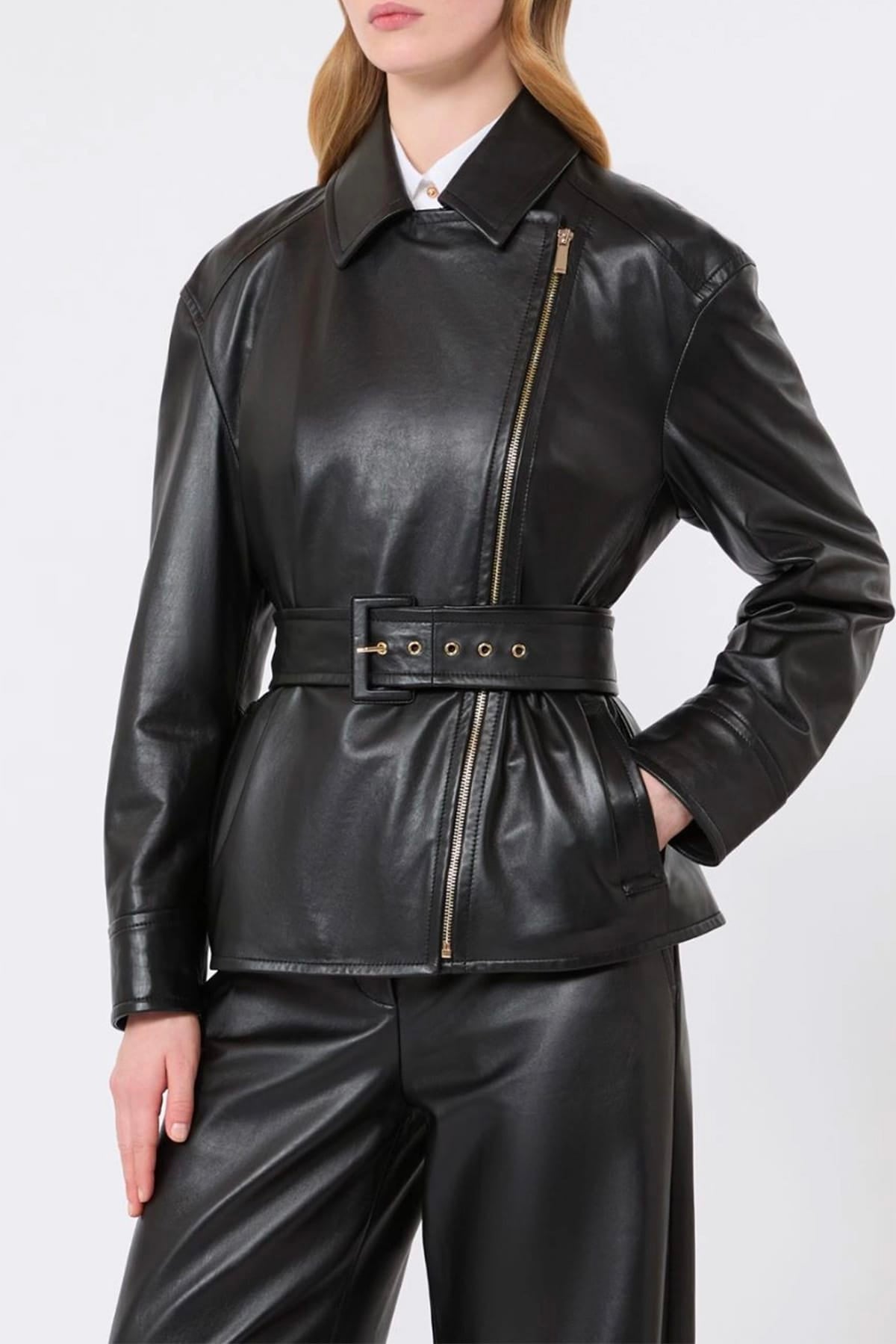 MAXMARA'S BRANDS GIACCA IN PELLE  Giacca in pelle donna Max Mara Studio Mstgiusto