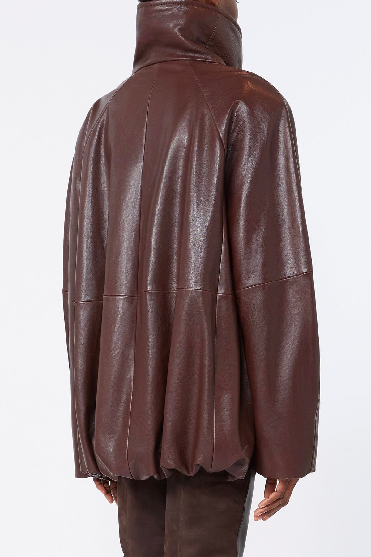 MAXMARA'S BRANDS GIACCA IN PELLE  Giacca in pelle donna over Sportmax Sfilata Spsalaggio