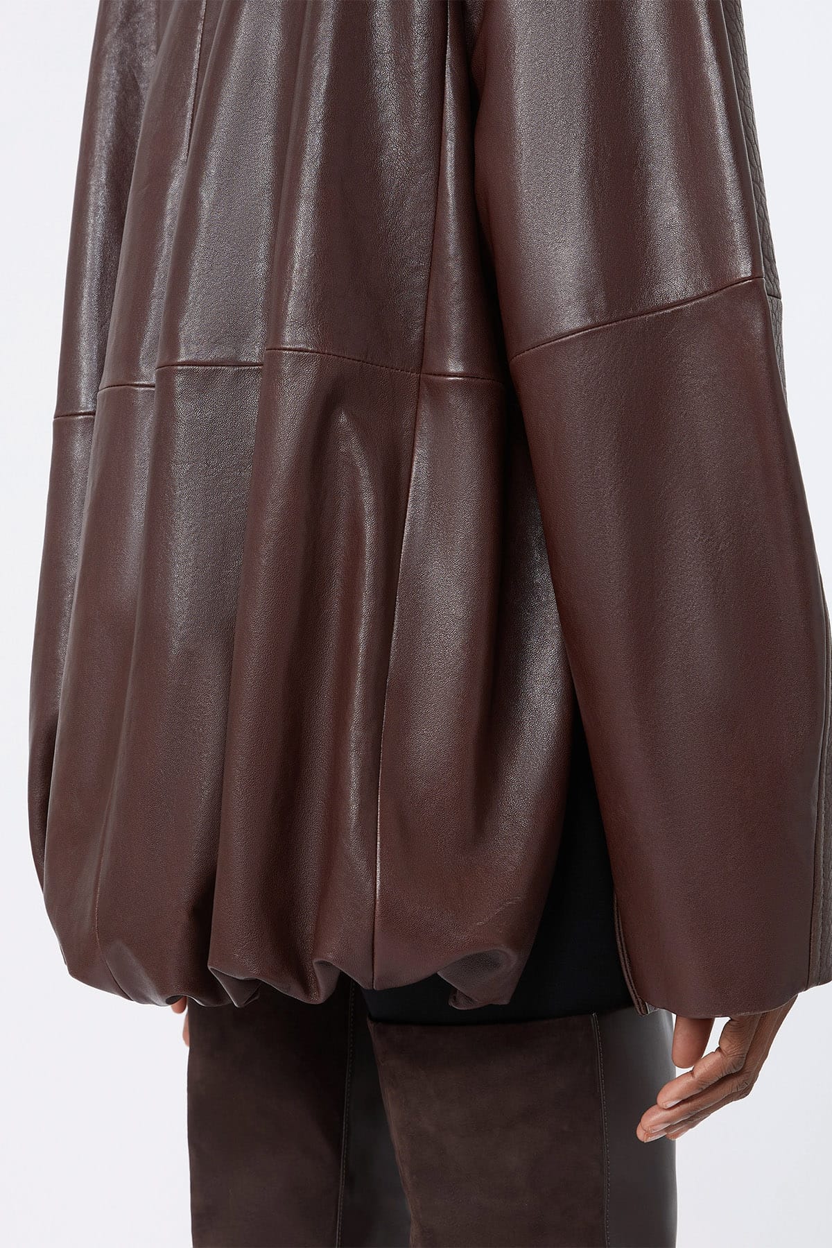 MAXMARA'S BRANDS GIACCA IN PELLE  Giacca in pelle donna over Sportmax Sfilata Spsalaggio