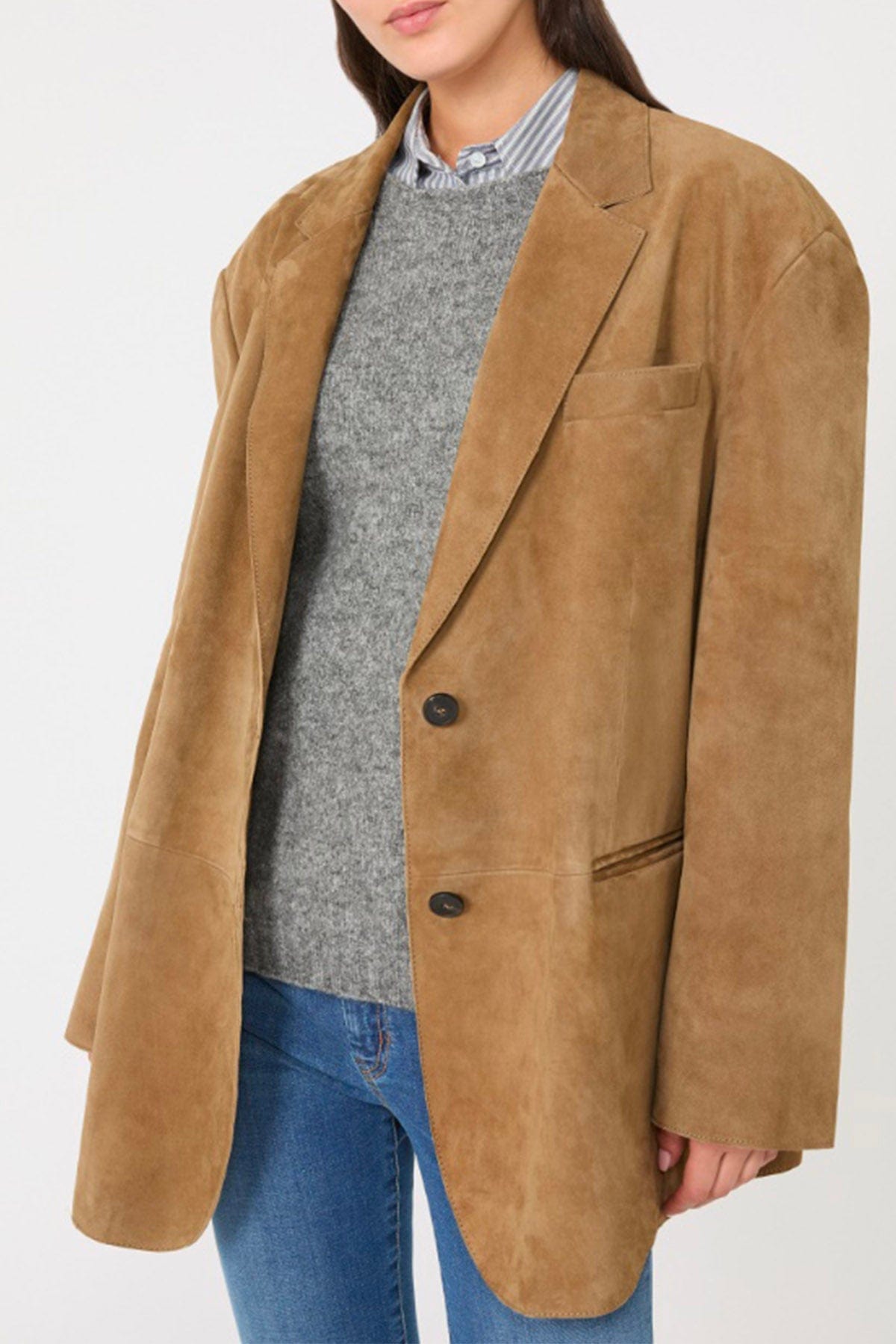 MAXMARA'S BRANDS GIACCA IN PELLE  BEIGE DESERTO / XXS Giacca in pelle donna Weekend Max Mara Rolanda