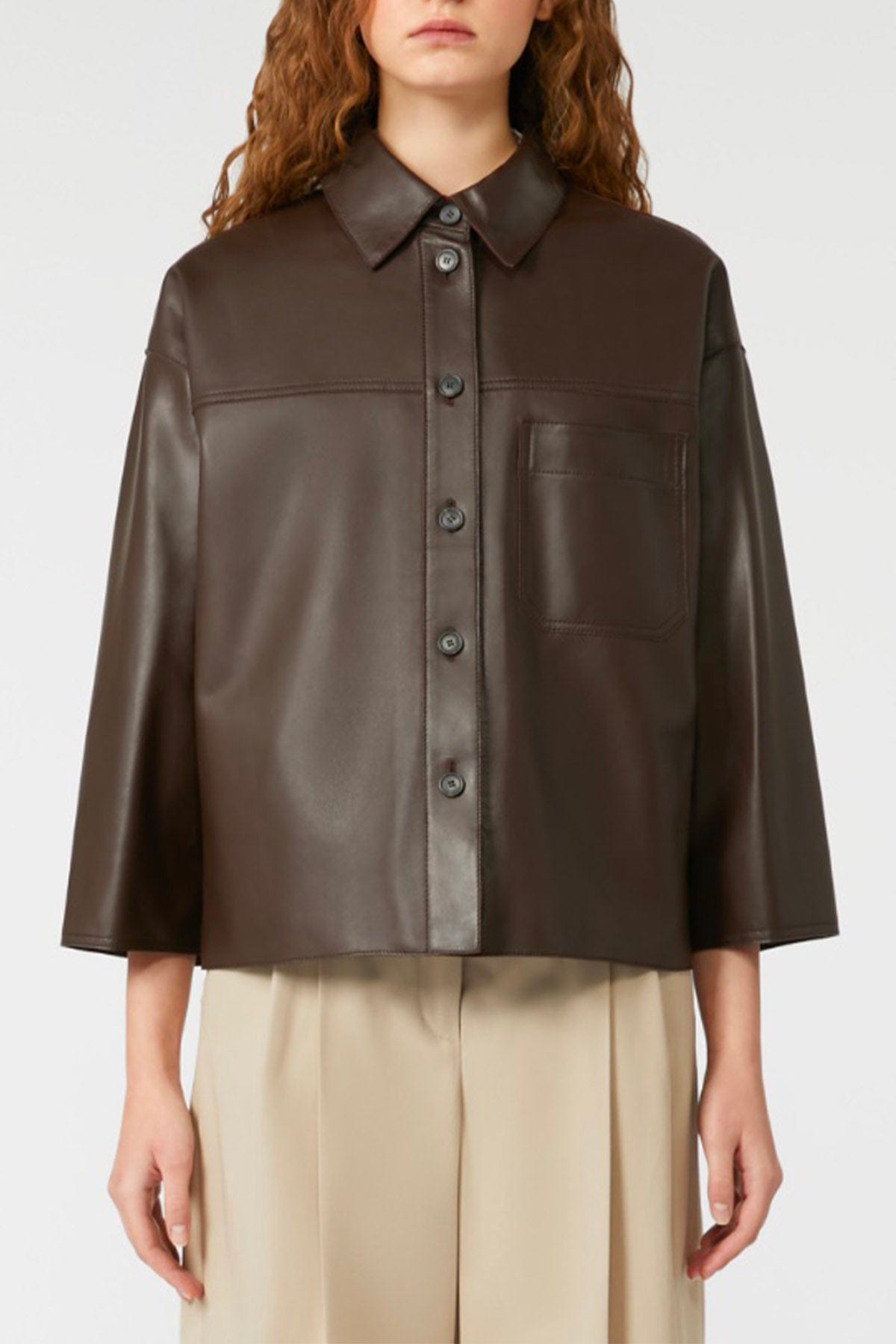 MAXMARA&#39;S BRANDS GIACCA IN PELLE  Giacca in pelle donna Weekend Max Mara Stecca