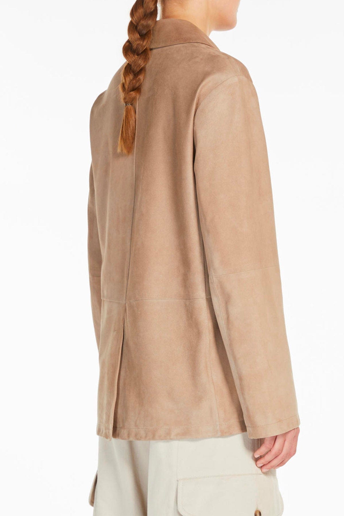 MAXMARA&#39;S BRANDS GIACCA IN PELLE  Giacca in Suede Donna cammello &#39;S Max Mara Primula