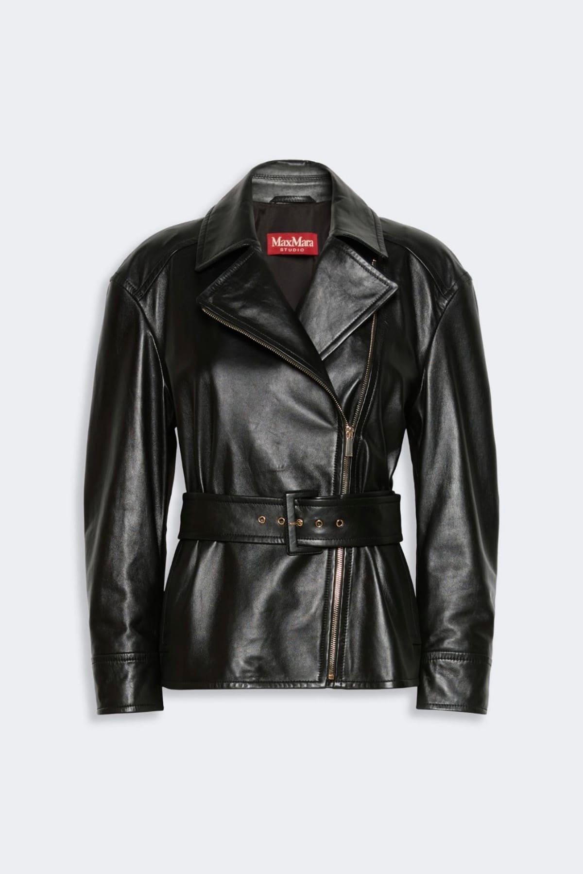 MAXMARA'S BRANDS GIACCA IN PELLE  NERO / 34 Giacca in pelle donna Max Mara Studio Mstgiusto