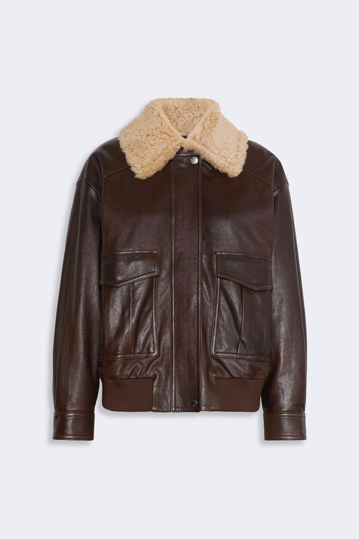 MAXMARA'S BRANDS GIACCA IN PELLE  TESTA DI MORO / 34 Giacca in pelle donna Max Mara Weekend Wkdcalata