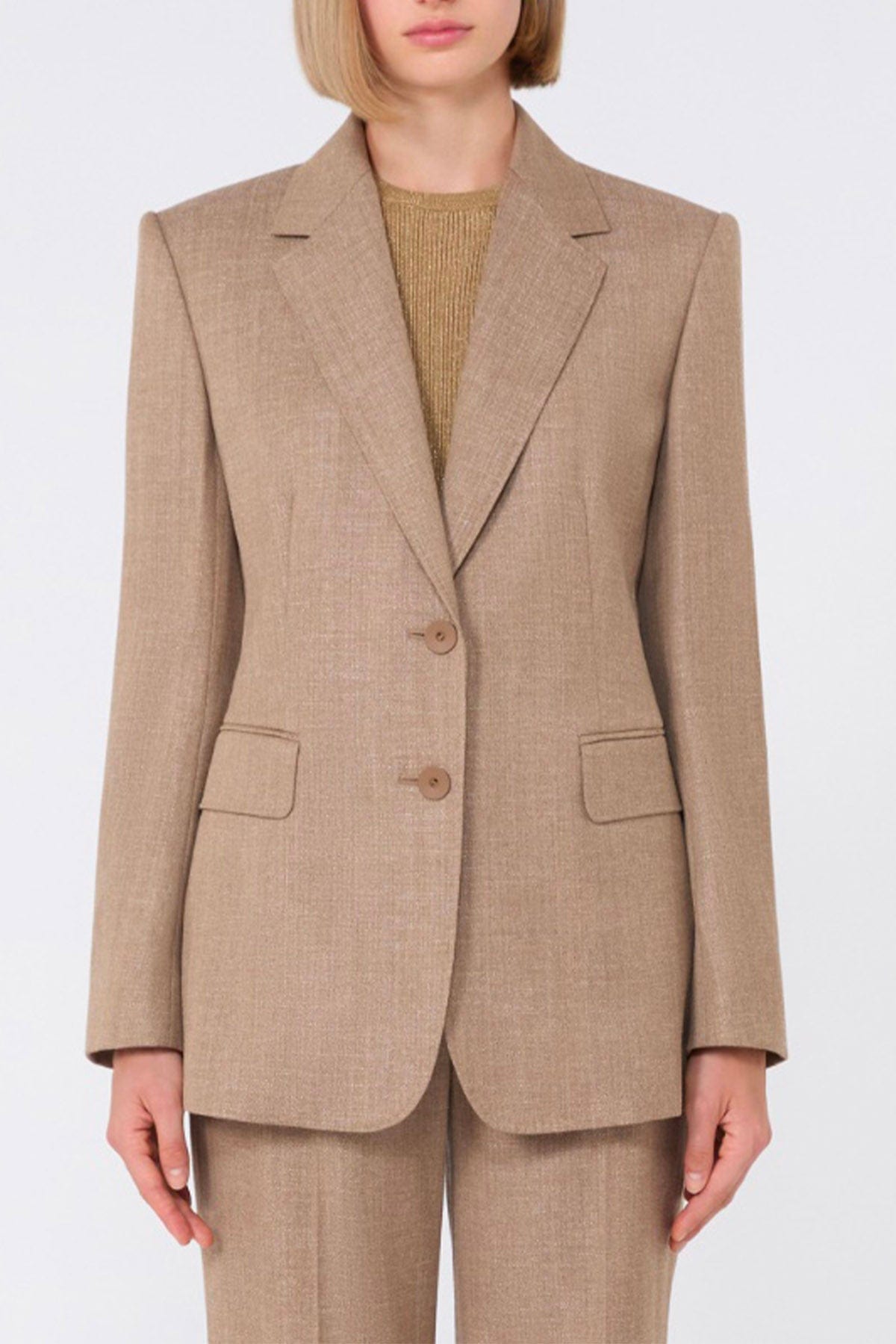 MAXMARA'S BRANDS GIACCA  Giacca marrone visone donna Studio Max Mara Hodeida