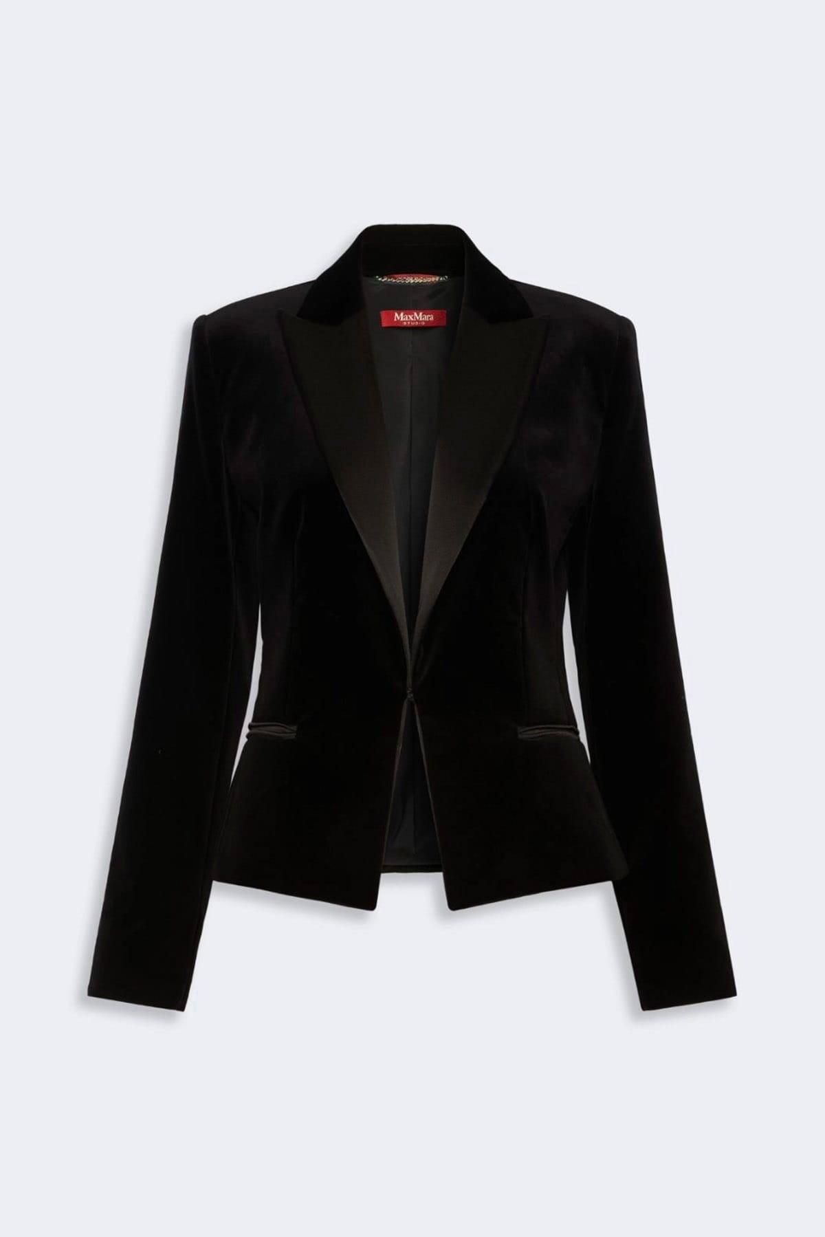 MAXMARA'S BRANDS GIACCA  NERO / 34 Giacca in velluto nero donna Max Mara Studio Msefilante