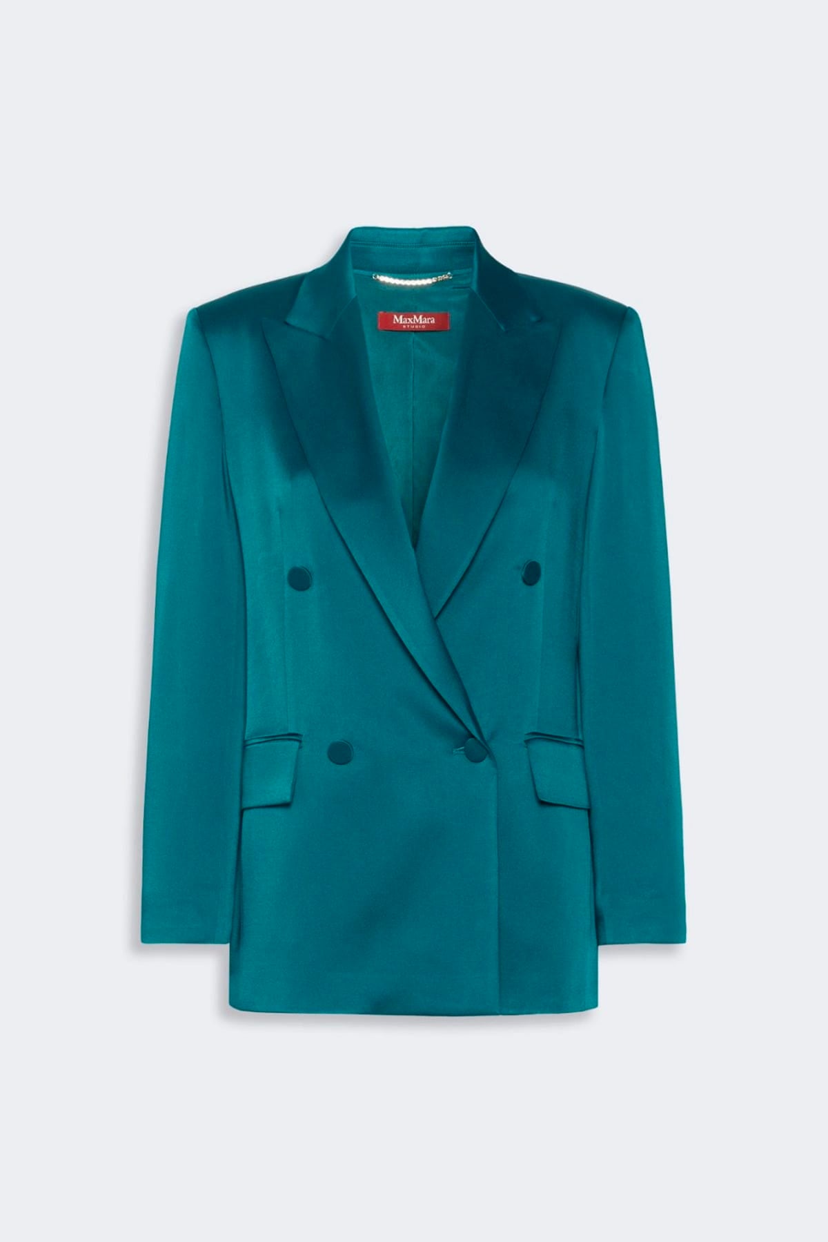 MAXMARA'S BRANDS GIACCA  PETROLIO / 34 Giacca in raso donna Max Mara Studio Msearca