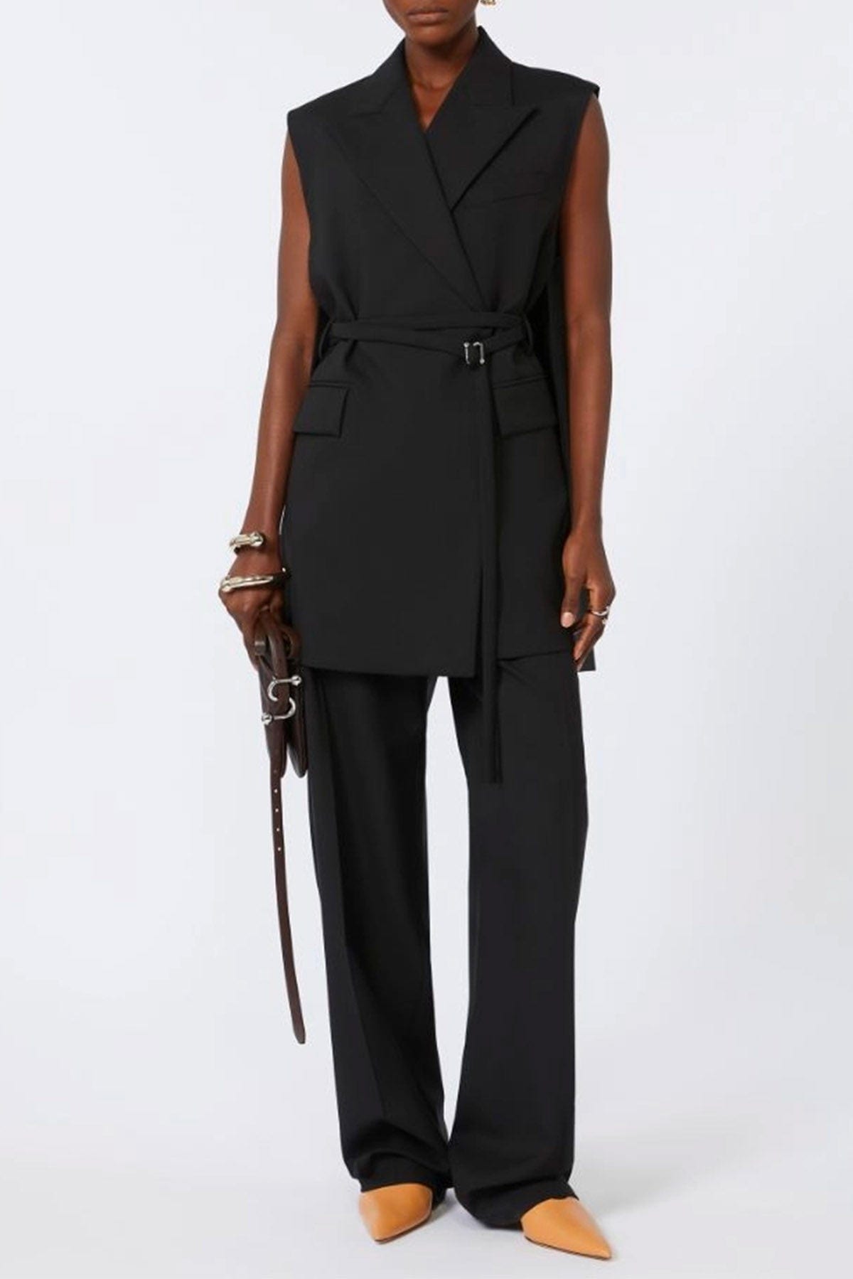 MAXMARA'S BRANDS GIACCA SMANICATA NERO / 34 Giacca senza maniche nera donna Sportmax Ciurma