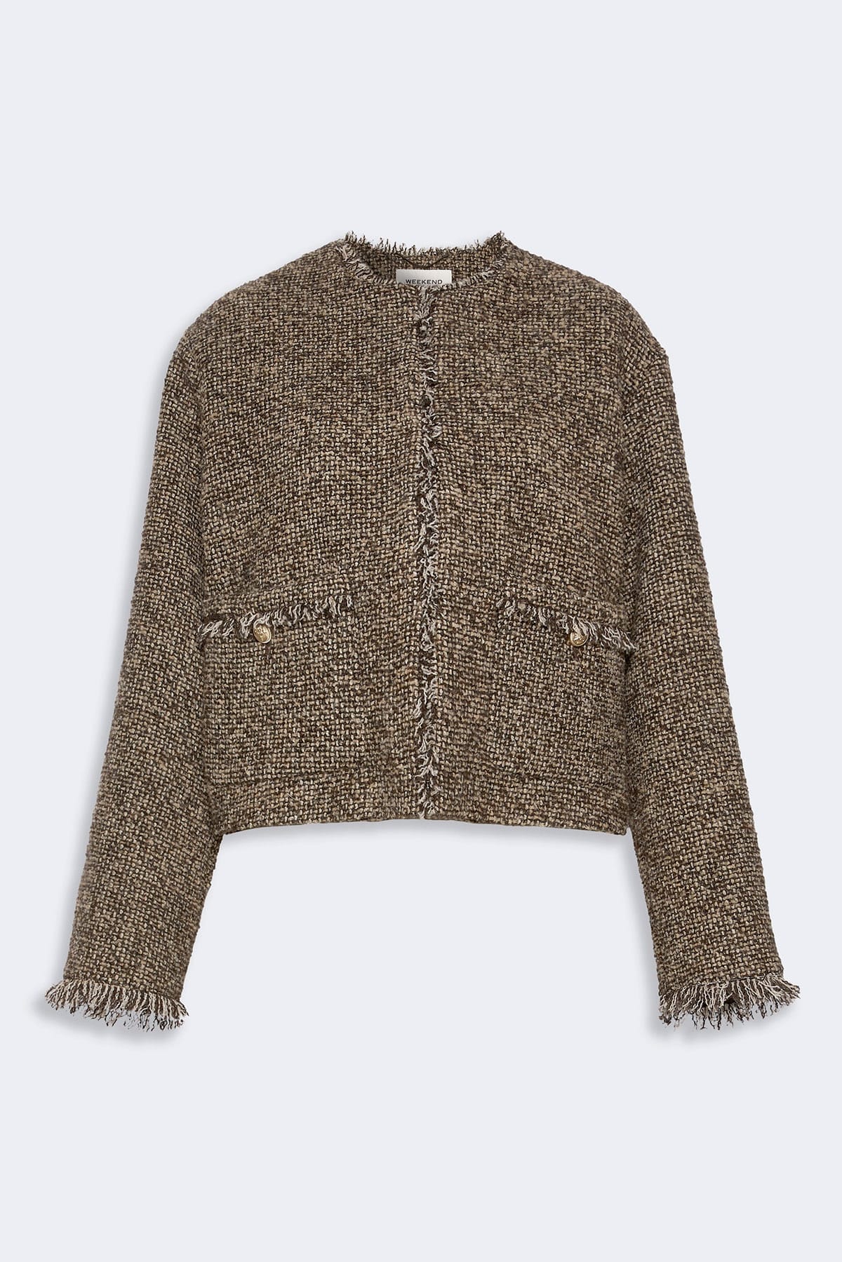MAXMARA'S BRANDS GIACCA  TWEED MARRONE CASTAGNA / 34 Giacca donna Max Mara Weekend Wkdvento