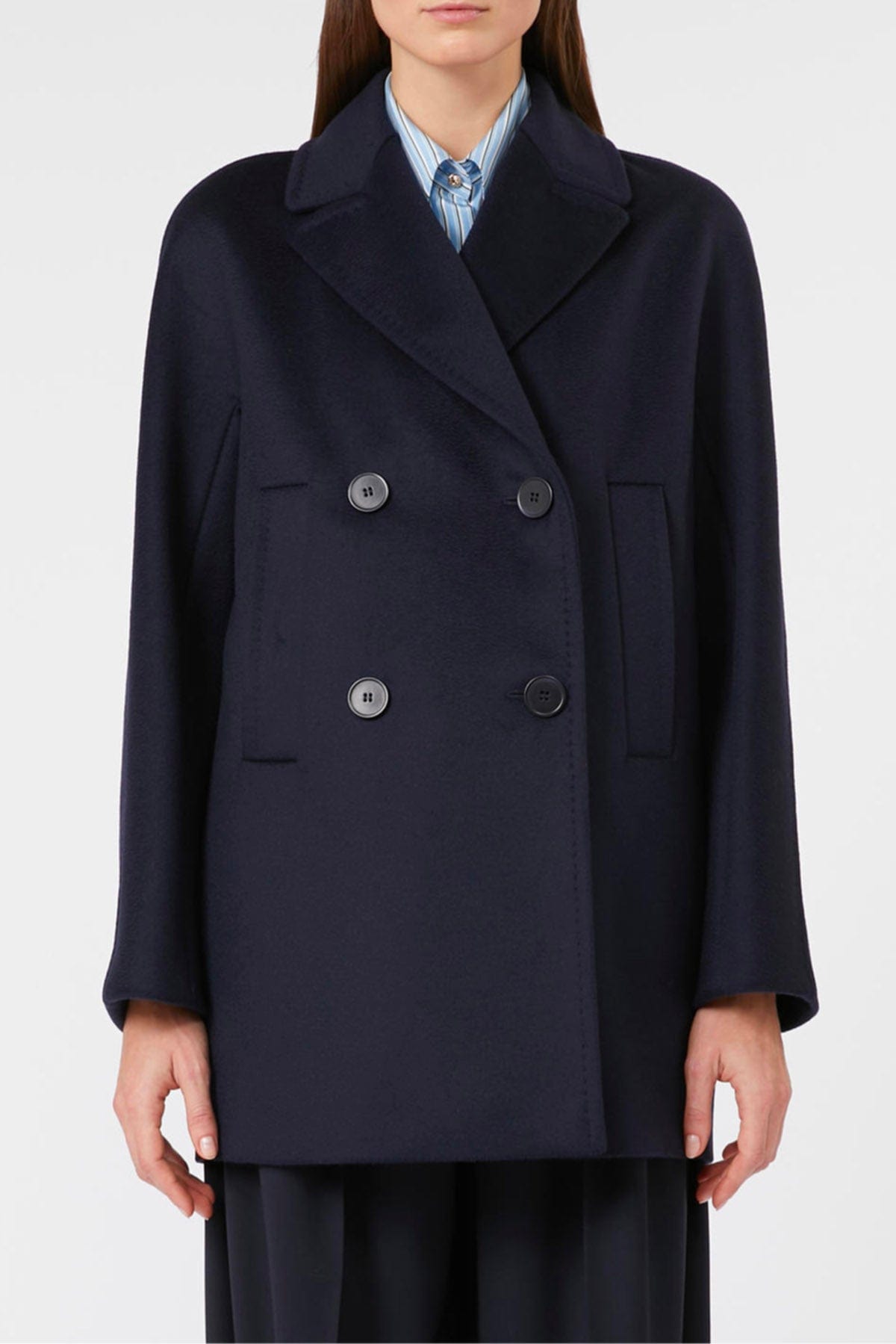 MAXMARA'S BRANDS GIACCONE  BLU / 34 Giacca doppiopetto blu donna Studio Max Mara Sheree