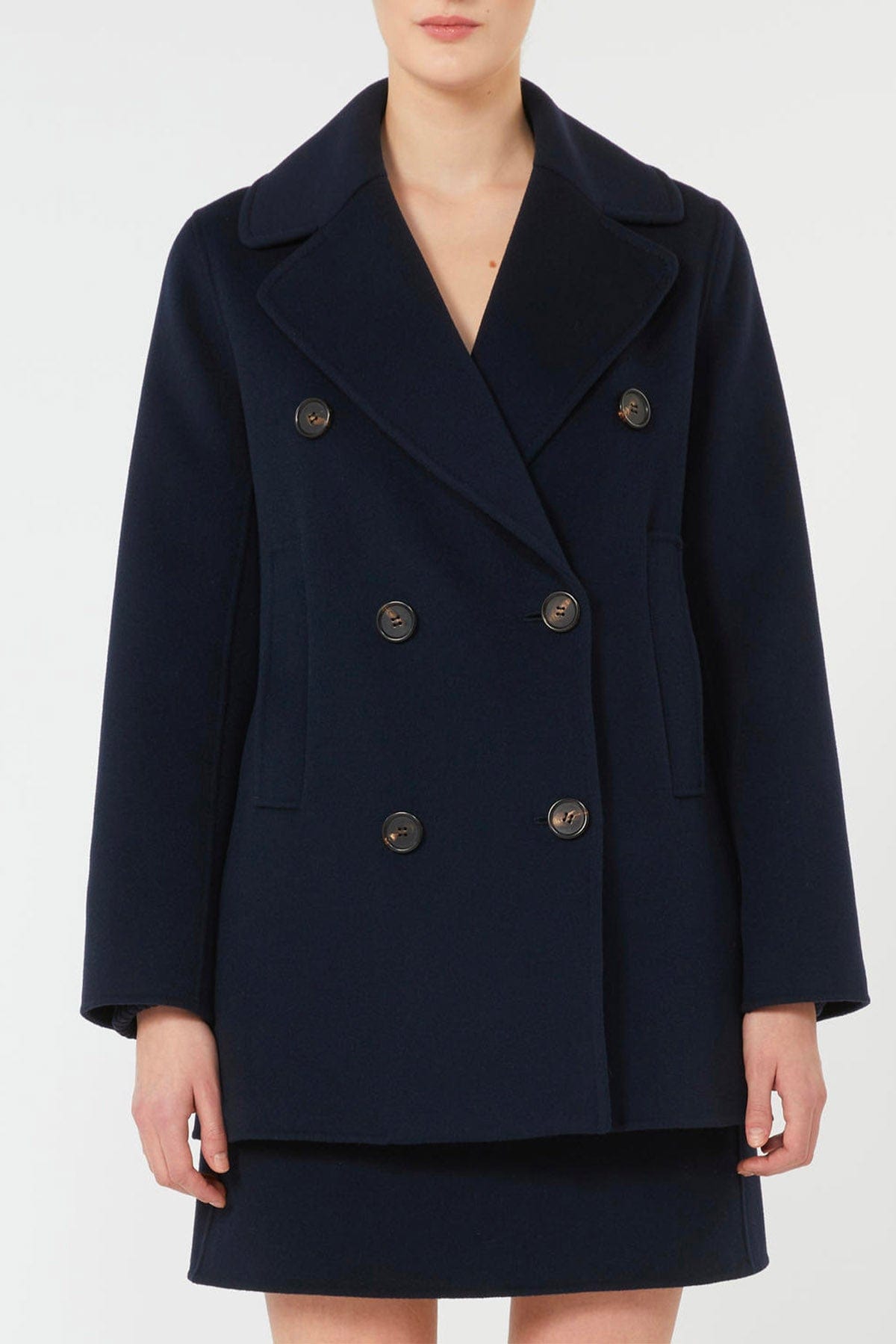 MAXMARA'S BRANDS GIACCONE  BLU / 34 Giaccone doppiopetto di lana donna 'S Max Mara Caban