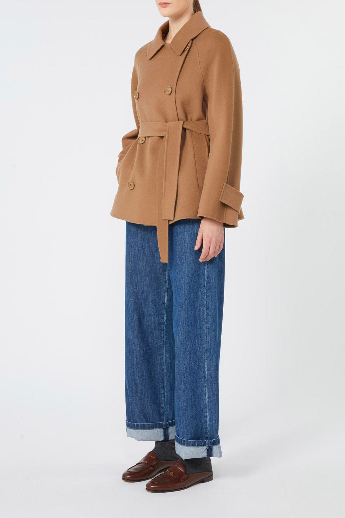 MAXMARA'S BRANDS GIACCONE  CAMMELLO / 34 Giaccone doppiopetto in lana donna 'S Max Mara Louis