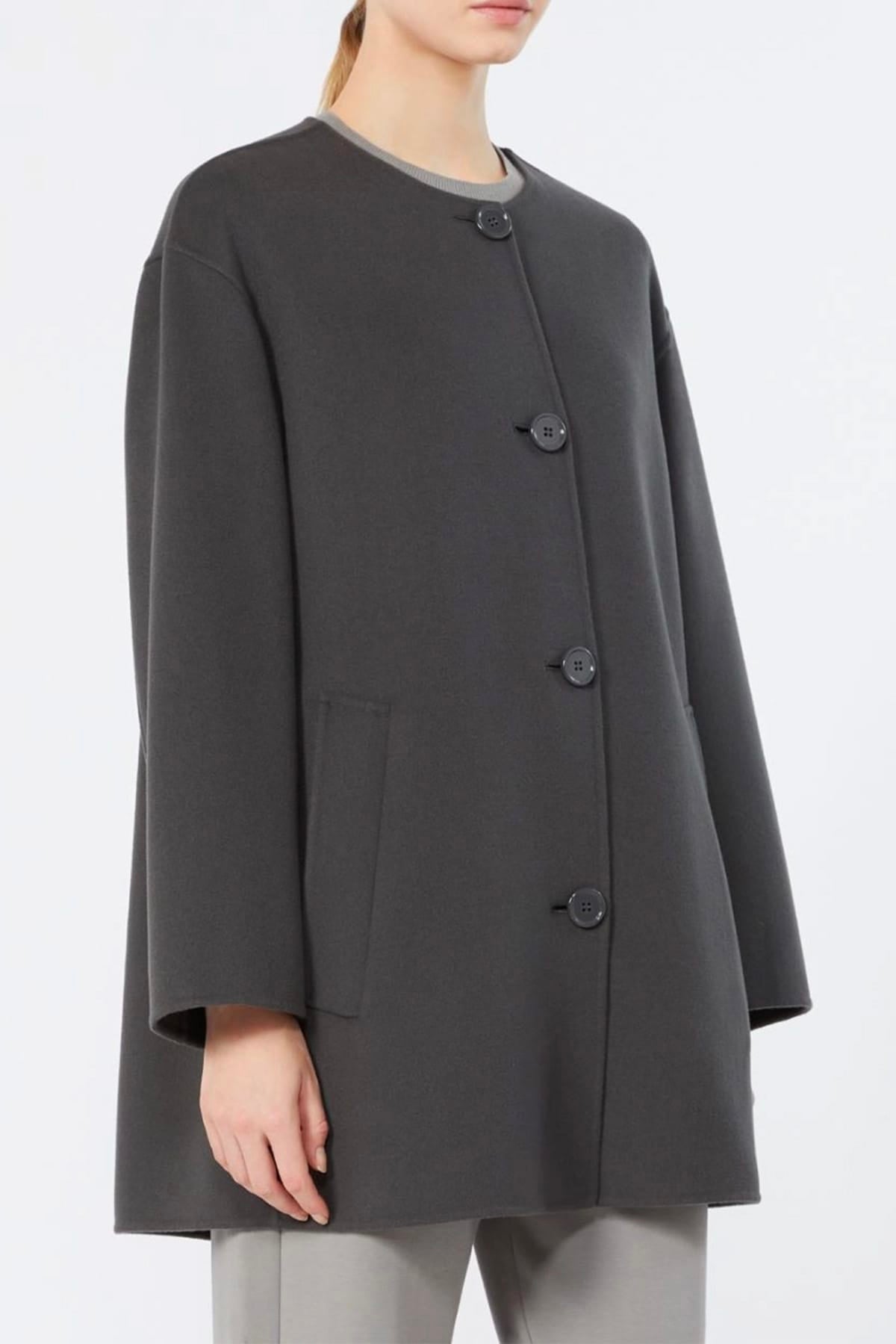 MAXMARA'S BRANDS GIACCONE  INDUSTRIAL GRAY / 34 Giaccone in lana donna 'S Max Mara Smmalicia