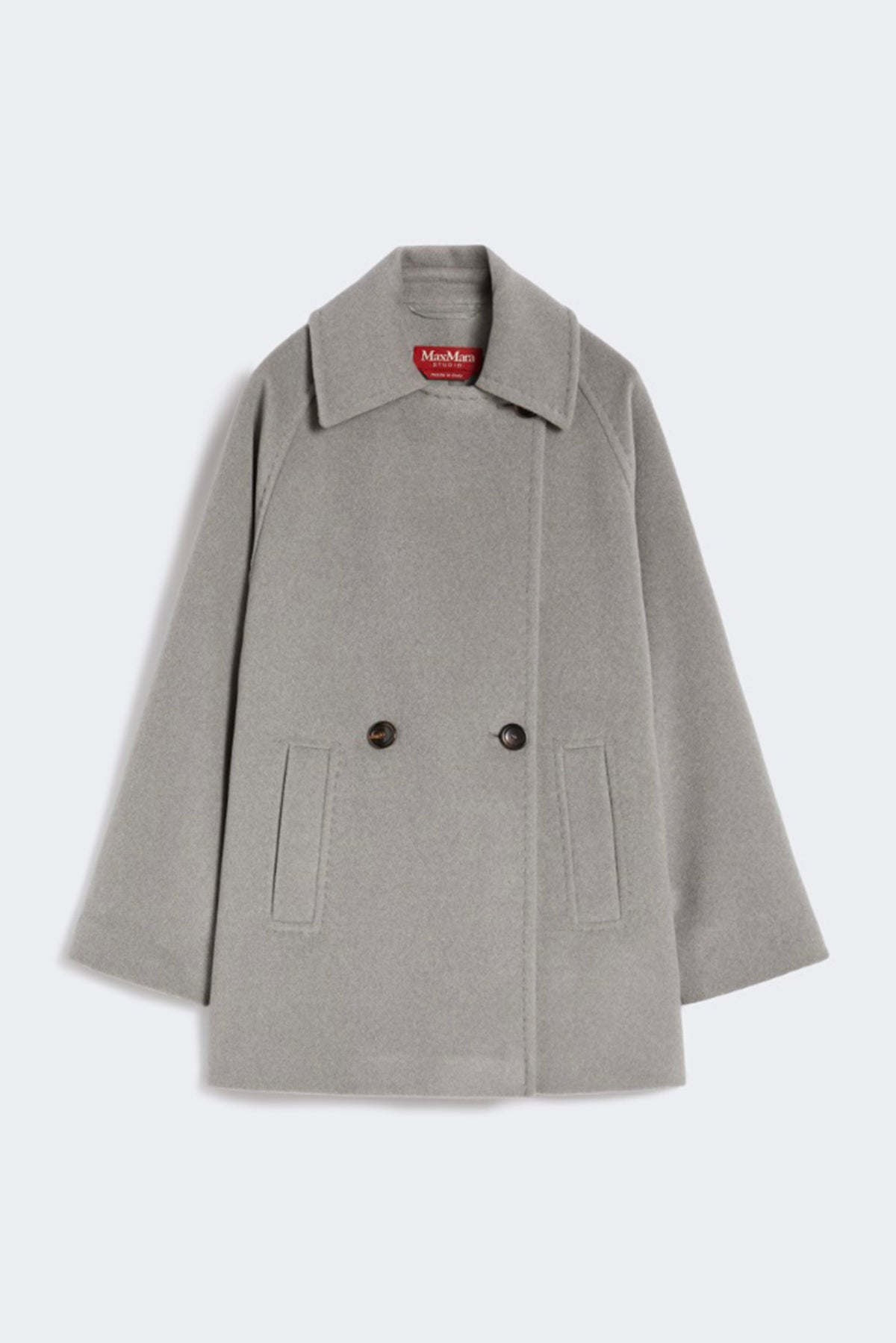 MAXMARA'S BRANDS GIACCONE  GRIGIO CHIARO / 34 Giaccone in lana donna Max Mara Studio Ariano