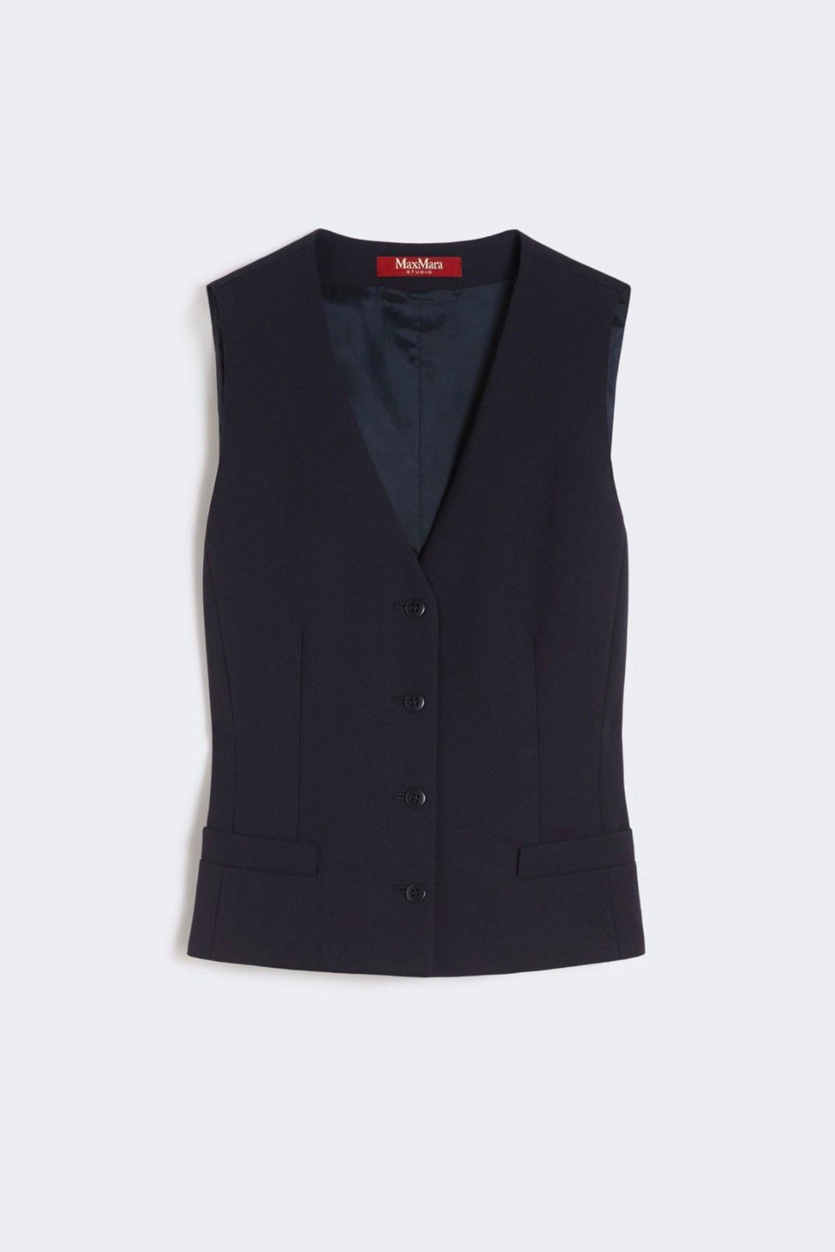 MAXMARA'S BRANDS GILET  BLU / 34 Gilet in lana donna Max Mara Studio Mstmadia
