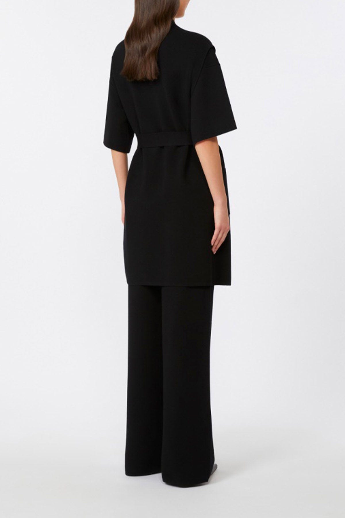 MAXMARA&#39;S BRANDS GILET IN MAGLIA  Gilet con cintura in vita donna Studio Max Mara Abete