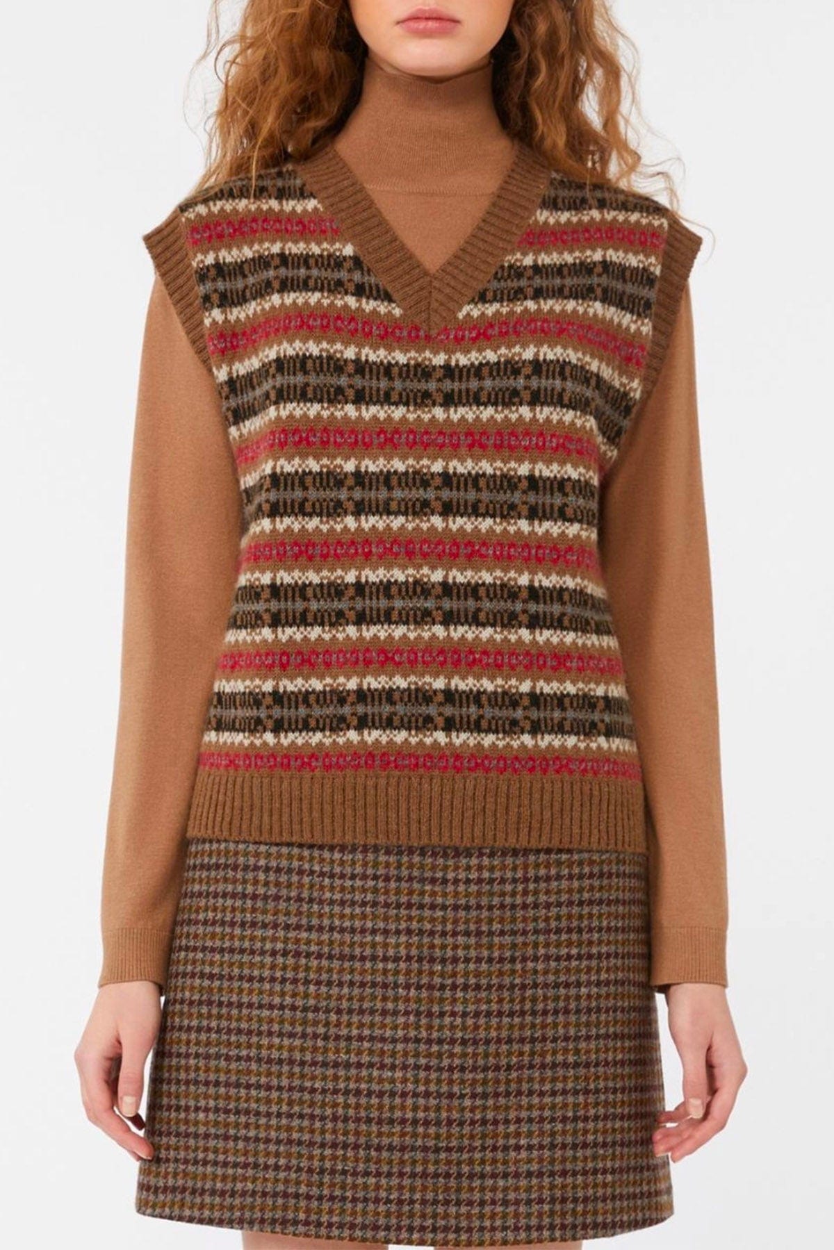 MAXMARA&#39;S BRANDS GILET IN MAGLIA  Gilet rigato donna Weekend Max Mara Fleres