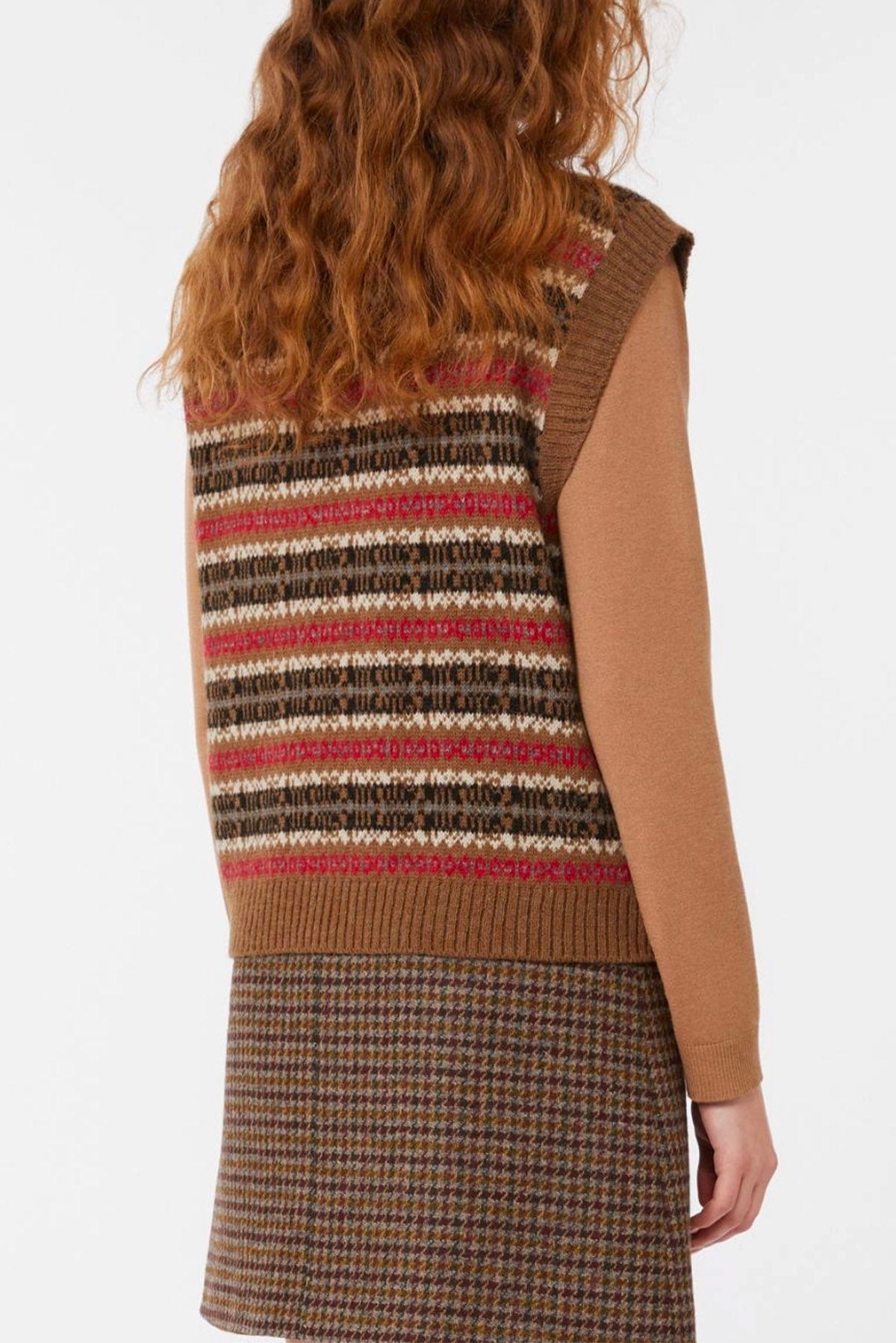 MAXMARA&#39;S BRANDS GILET IN MAGLIA  Gilet rigato donna Weekend Max Mara Fleres