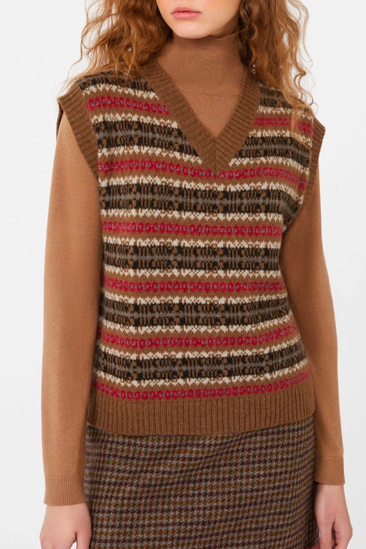 MAXMARA'S BRANDS GILET IN MAGLIA  MARRONE / XXS Gilet rigato donna Weekend Max Mara Fleres