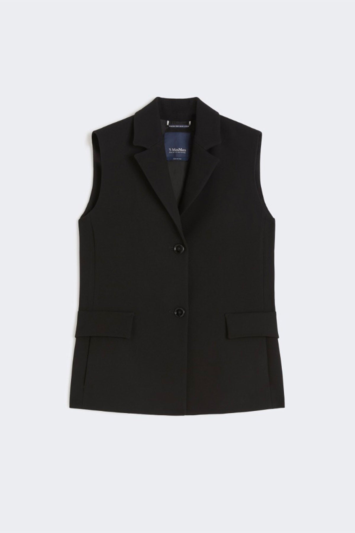 MAXMARA'S BRANDS GILET  NERO / 34 Gilet con bottoni donna 'S Max Mara Mira