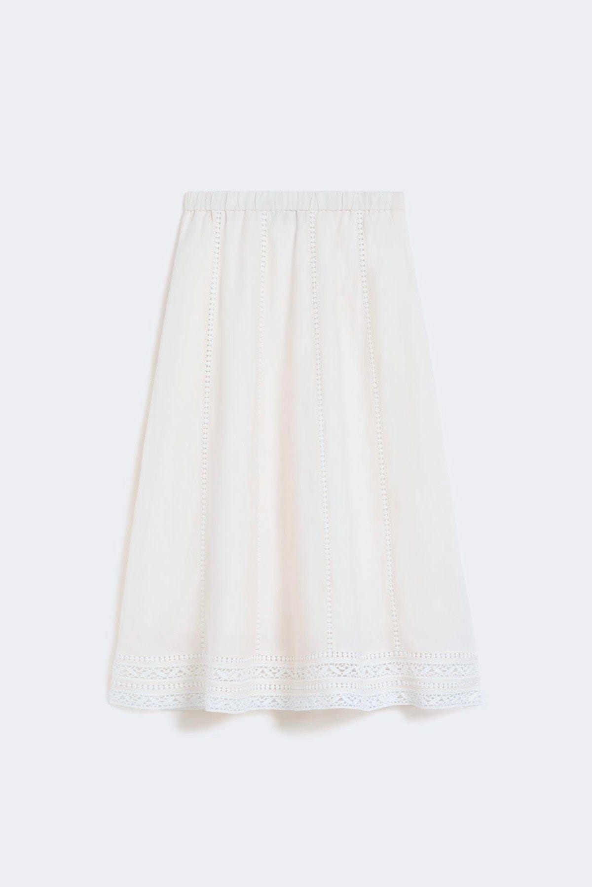 MAXMARA'S BRANDS GONNA  BIANCO ECRU / XXS Gonna in lino bianco ecru Weekend Max Mara Wkdgergo