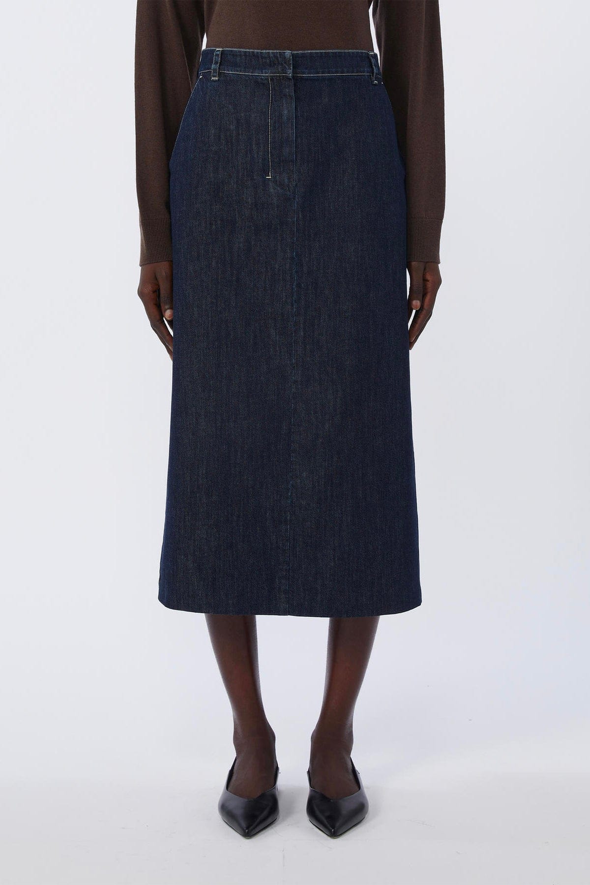 MAXMARA'S BRANDS GONNA  BLU / 34 Gonna blu dritta 'S Max Mara Smmerena