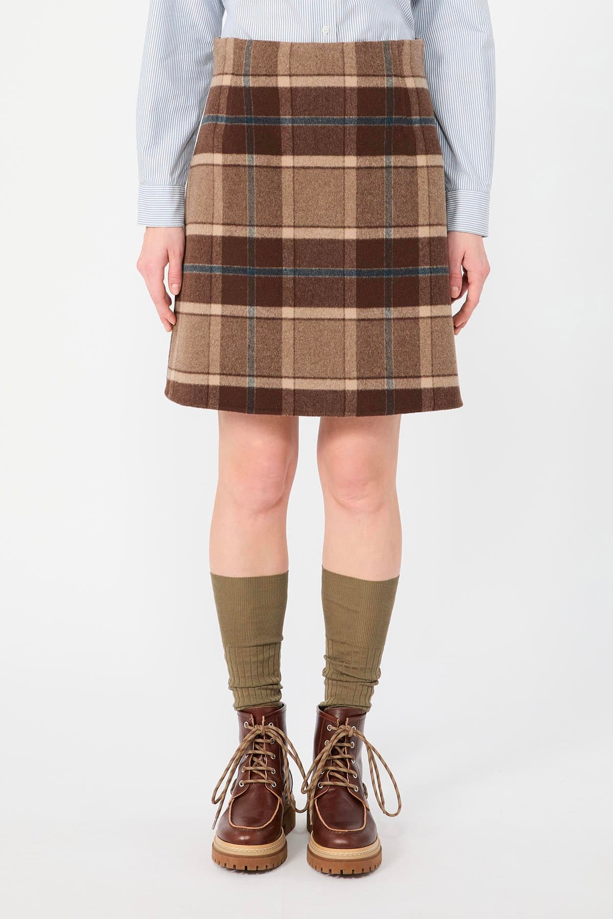 MAXMARA'S BRANDS GONNA  CHECK / 34 Gonna corta scozzese in lana Max mara Weekend Wkdpesche