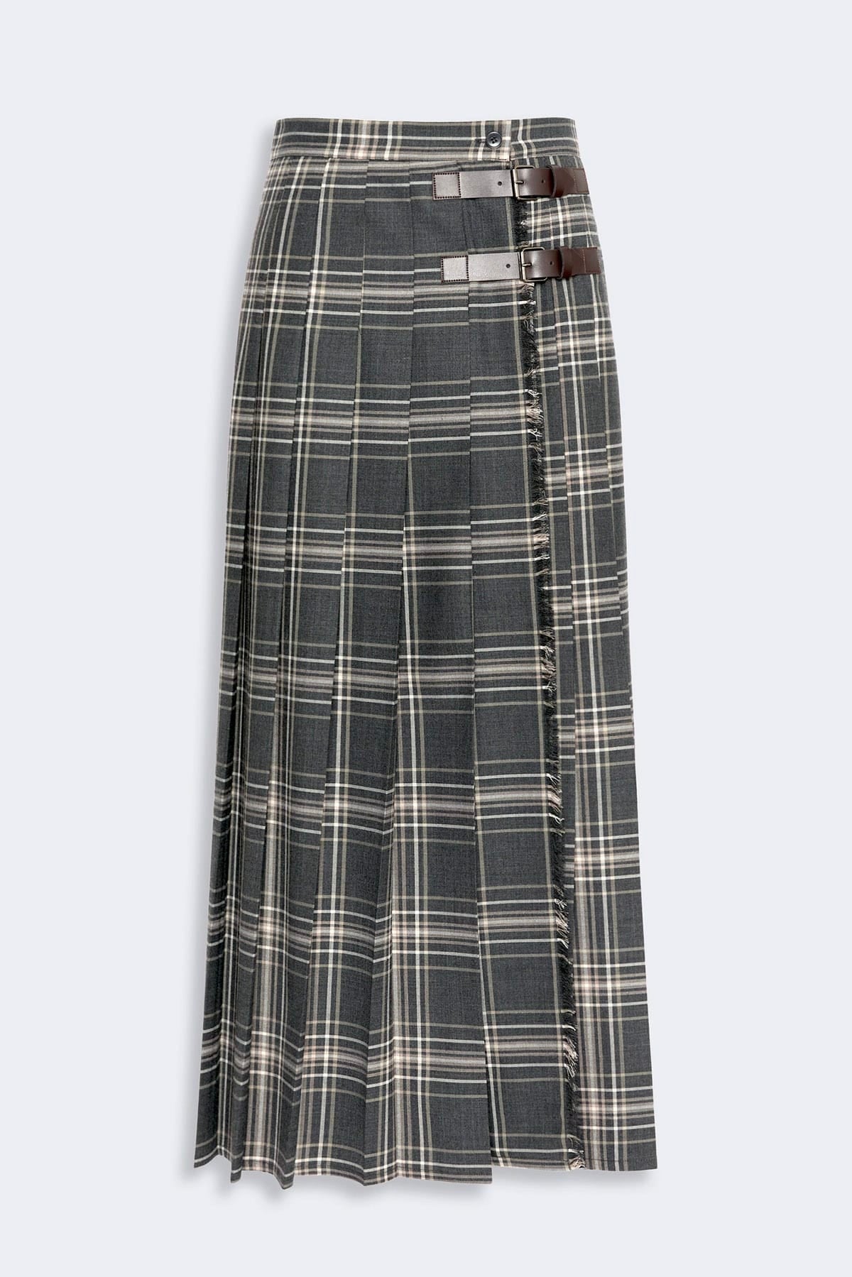 MAXMARA'S BRANDS GONNA  CHECK / 34 Gonna lunga plisse check Max Mara Weekend Wkdprisma