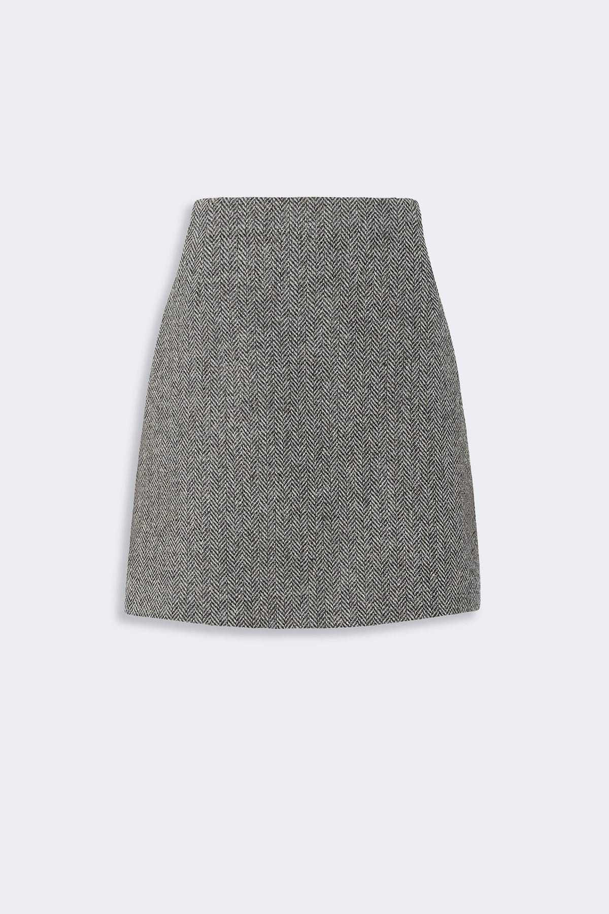MAXMARA'S BRANDS GONNA  CHEVRON GRIGIO / 34 Gonna corta fantasia chevron Max Mara Weekend Wkdfarnese