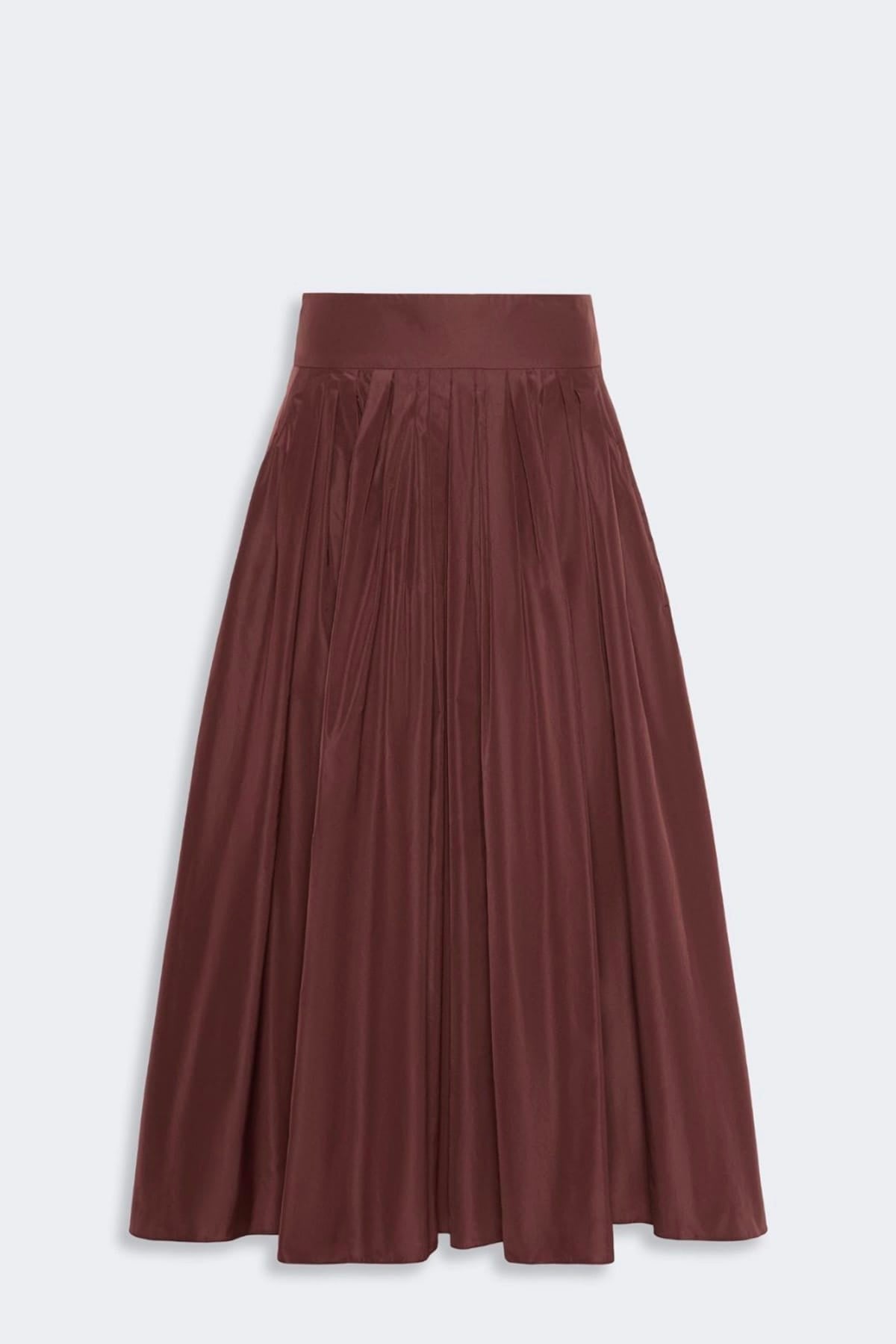 MAXMARA'S BRANDS GONNA  DARK RUBY / 34 Gonna in raso lunga 'S Max Mara Smmromina