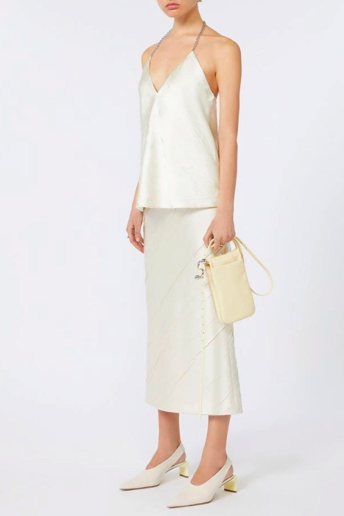 MAXMARA&#39;S BRANDS GONNA  Gonna bianca lunga donna Sportmax Ruta