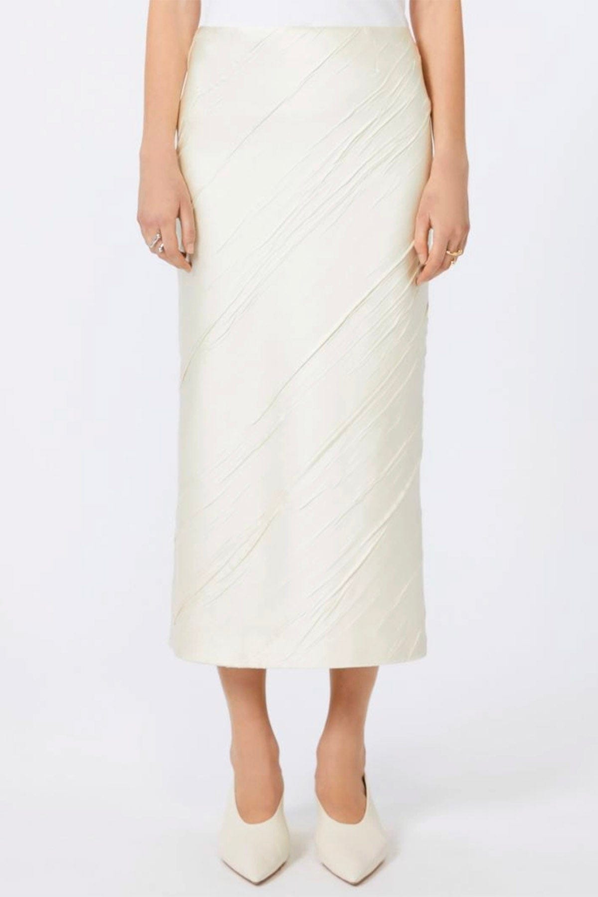 MAXMARA&#39;S BRANDS GONNA  Gonna bianca lunga donna Sportmax Ruta