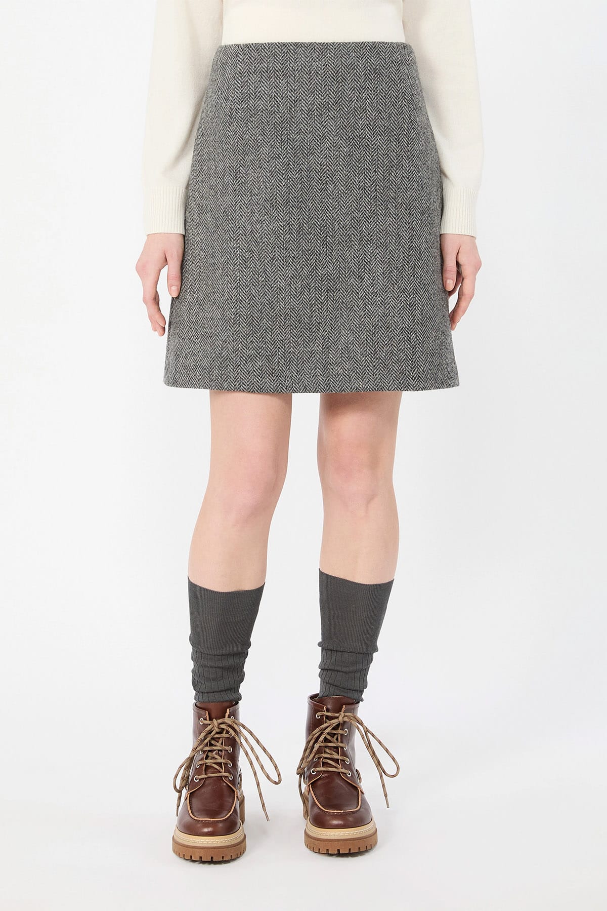 MAXMARA'S BRANDS GONNA  Gonna corta fantasia chevron Max Mara Weekend Wkdfarnese